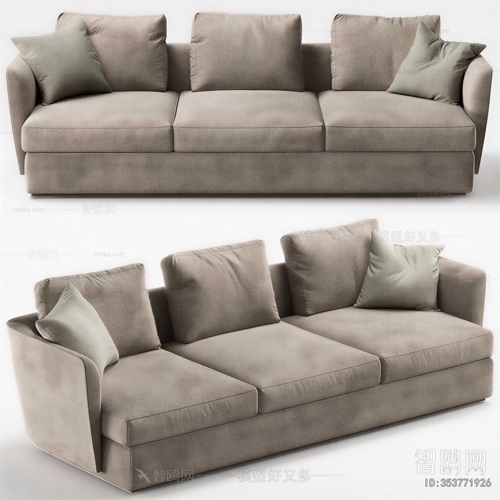 Modern Three-seat Sofa