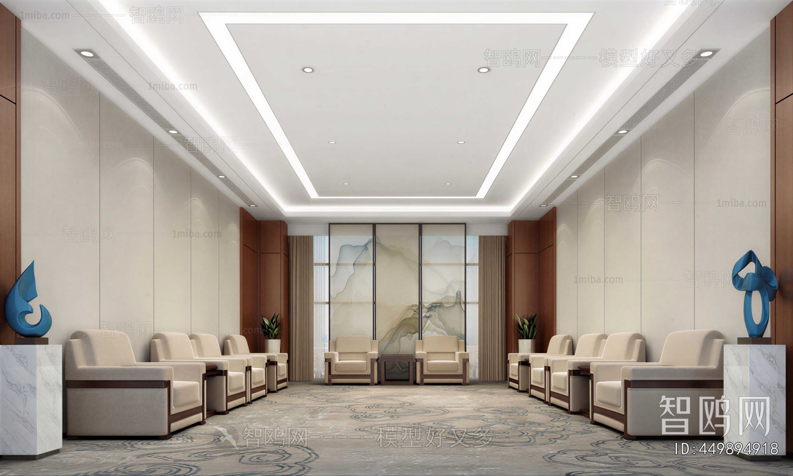 New Chinese Style Reception Room
