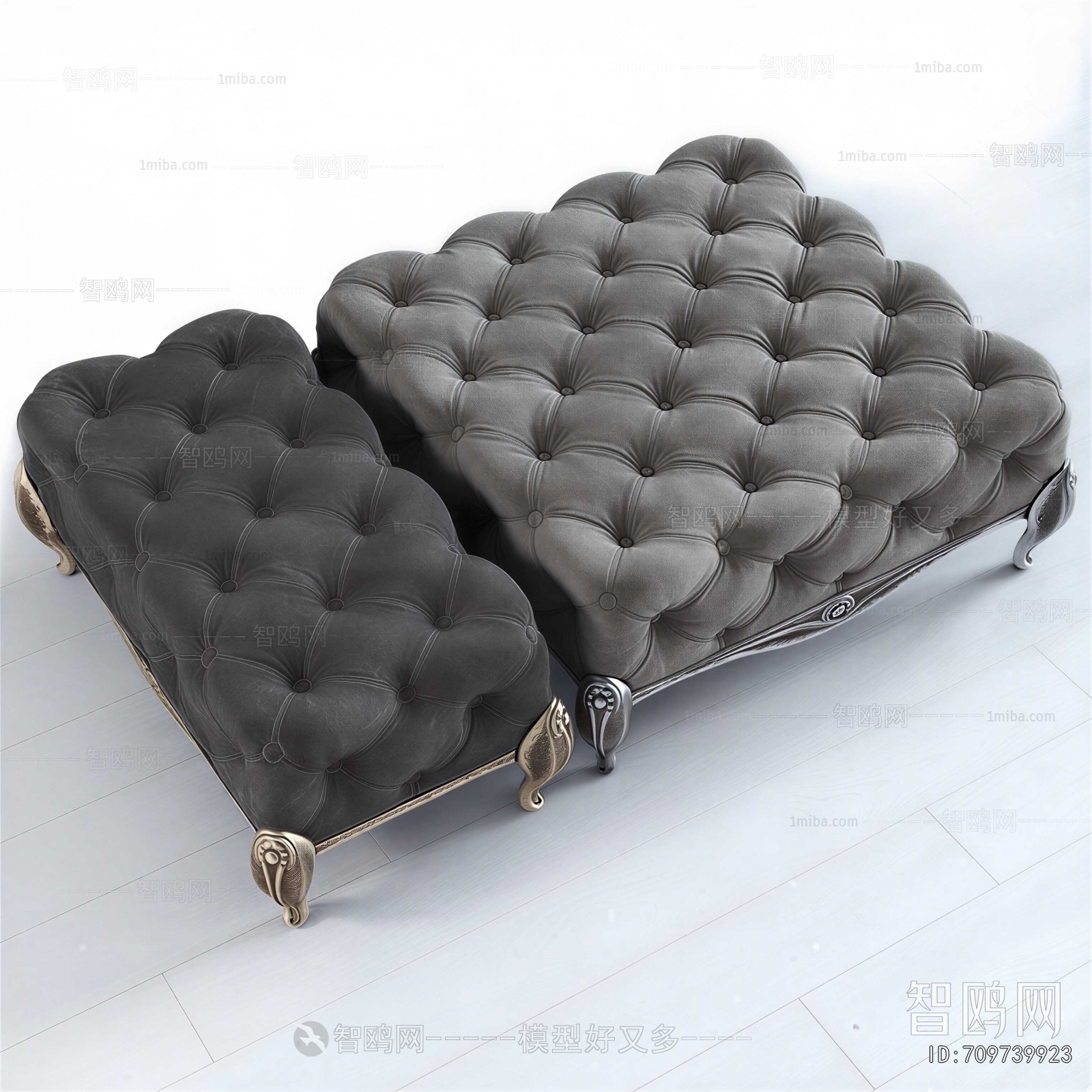 Simple European Style Sofa Stool