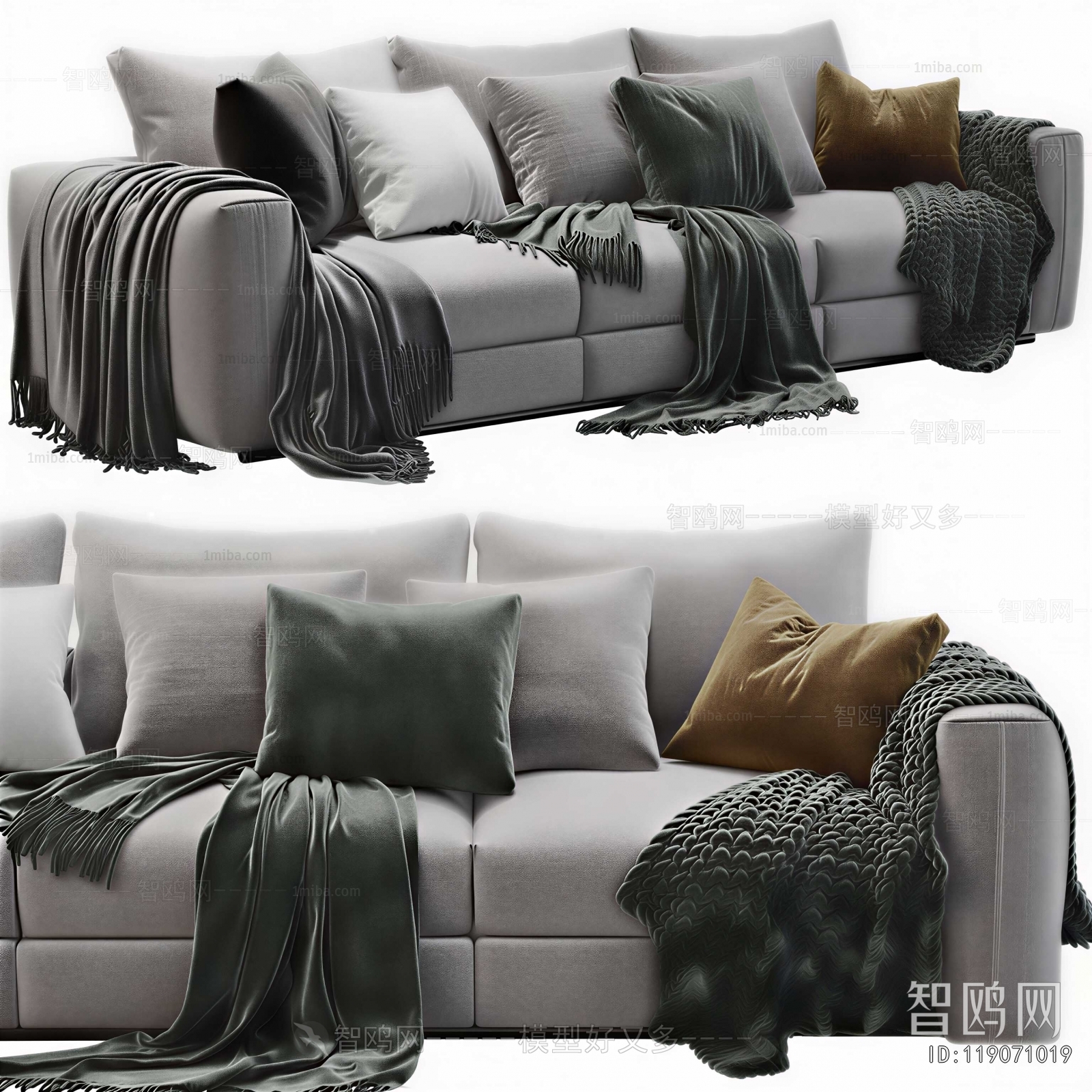 Modern Three-seat Sofa