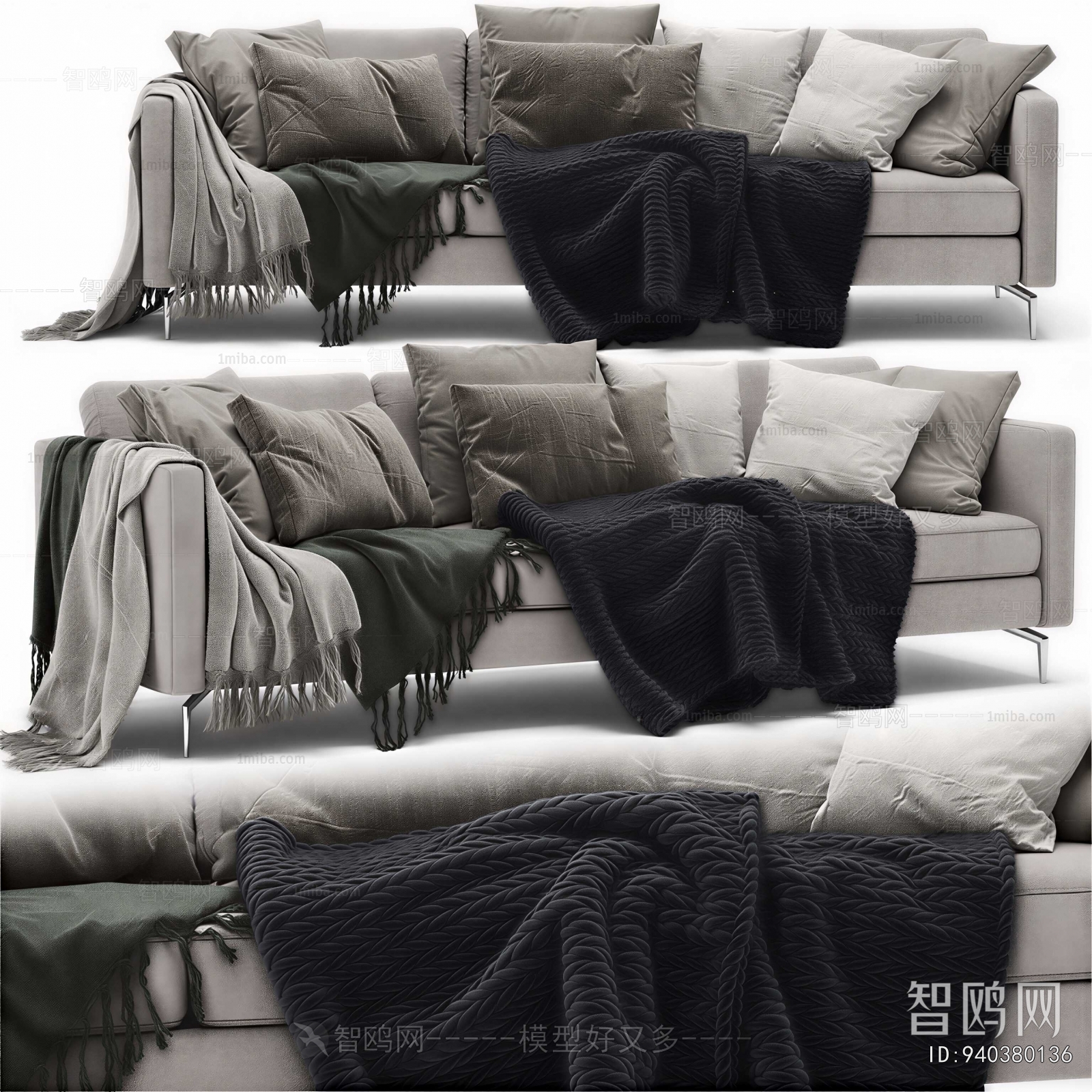 Modern Three-seat Sofa