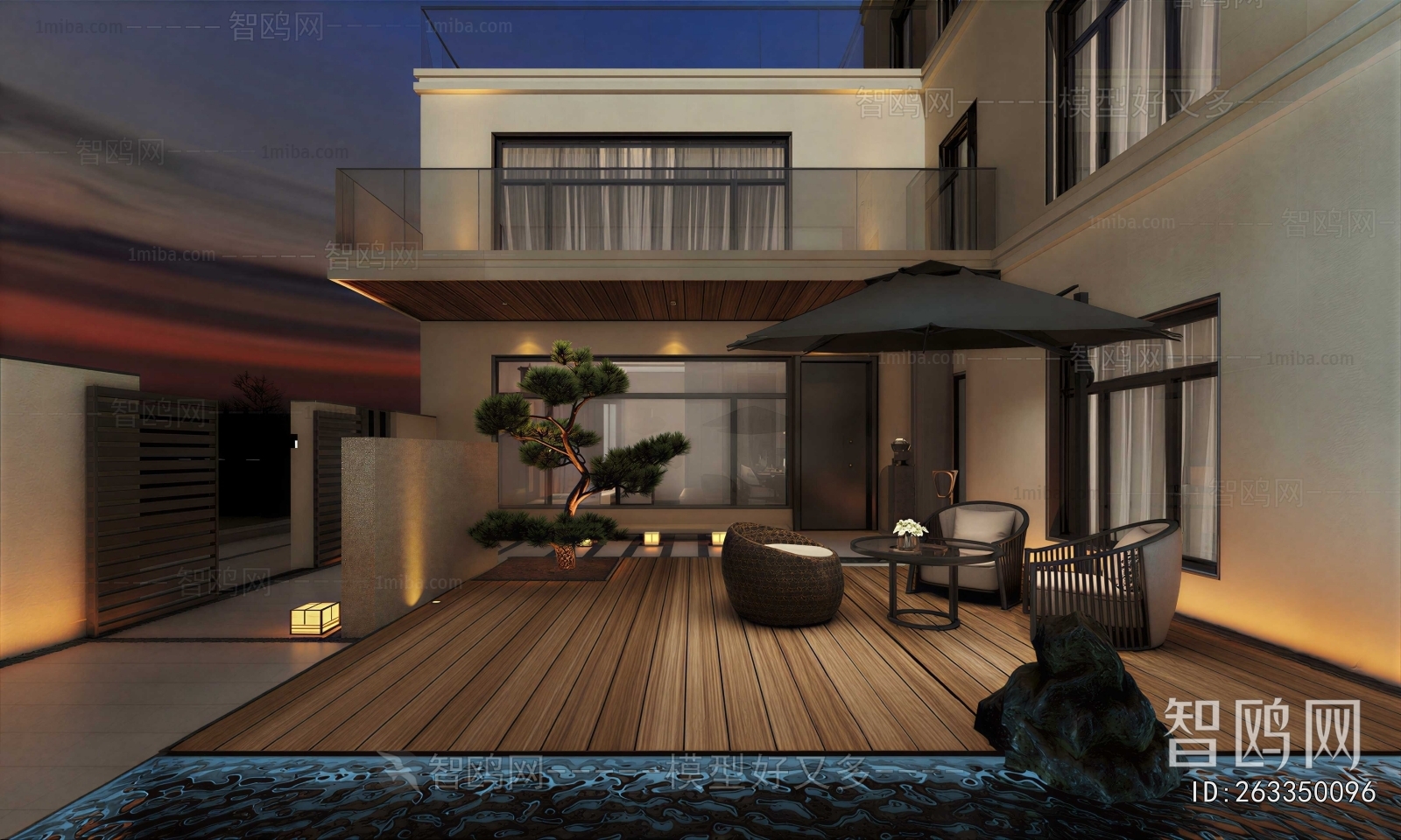 Modern Courtyard/landscape