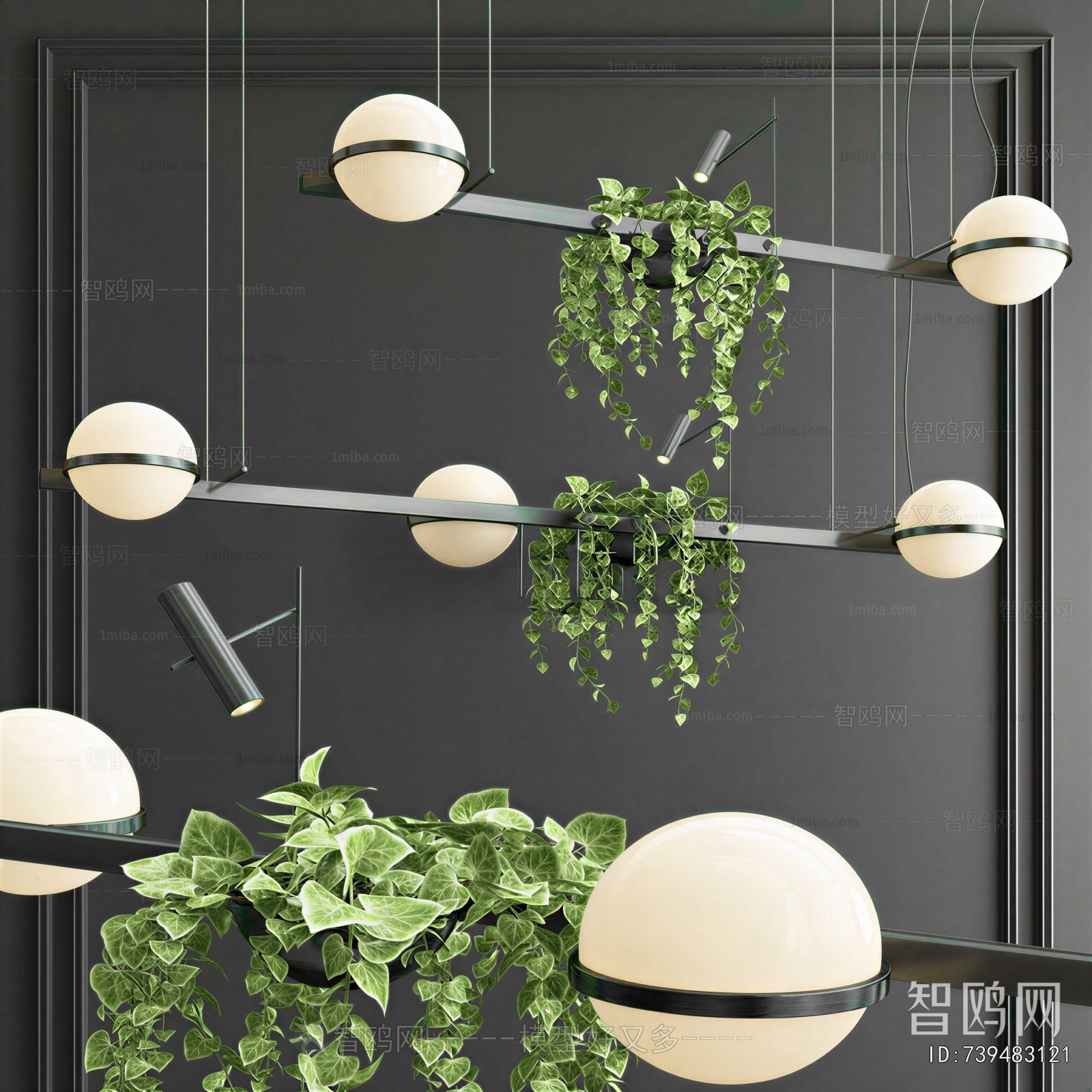 Modern Long Chandelier