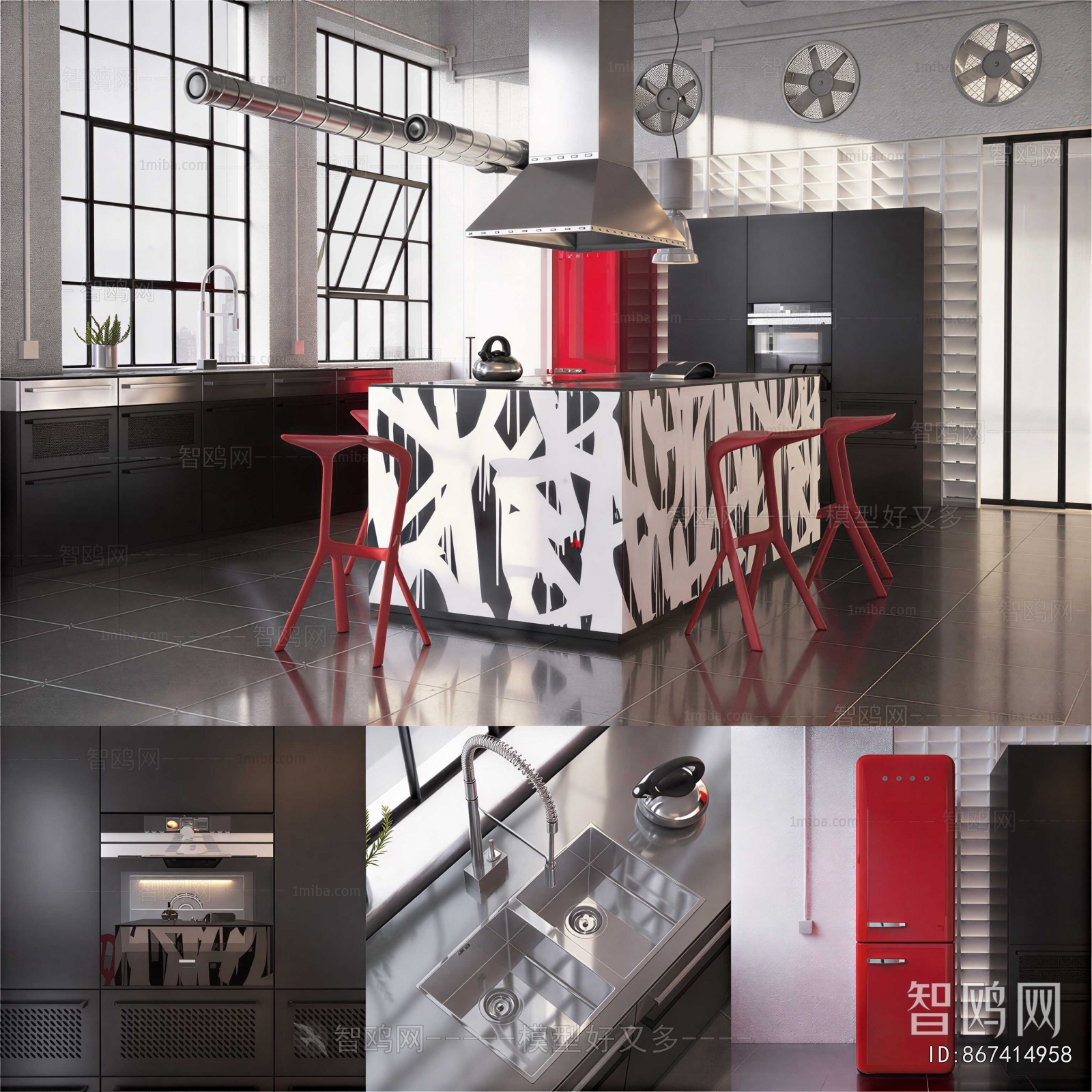 Modern Open Kitchen