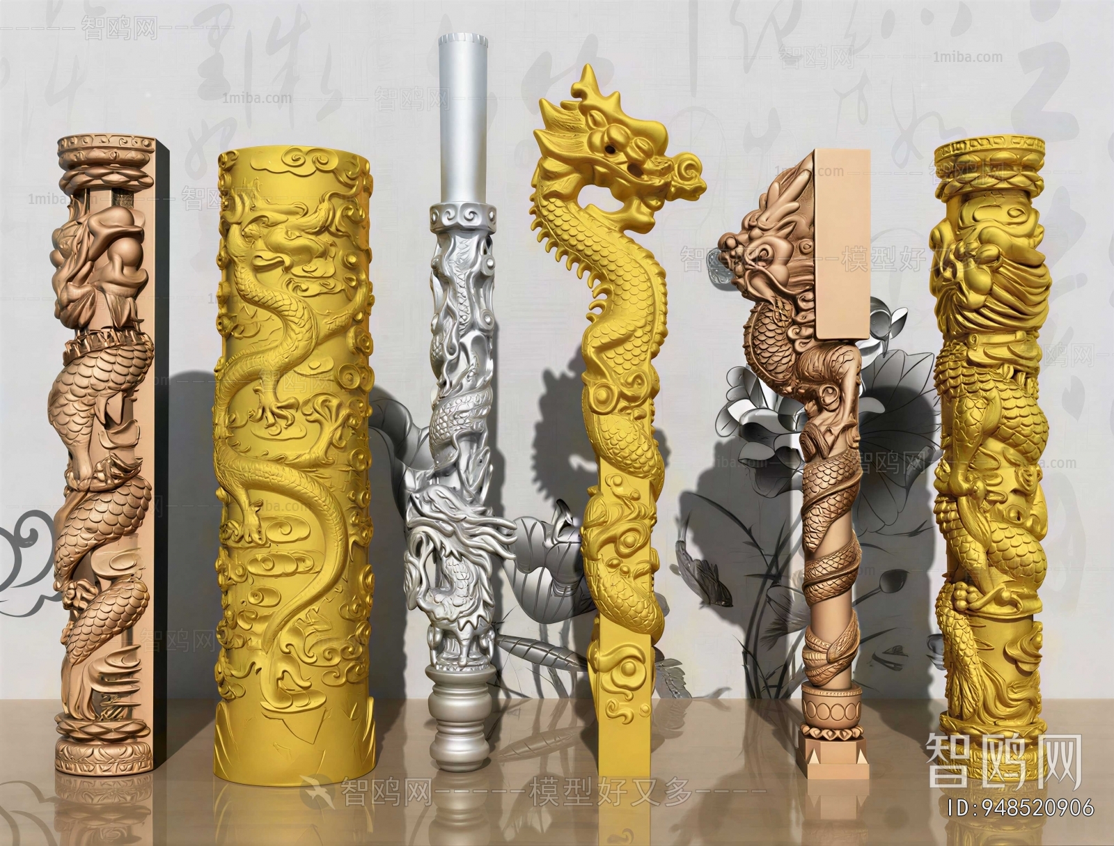 Chinese Style Column