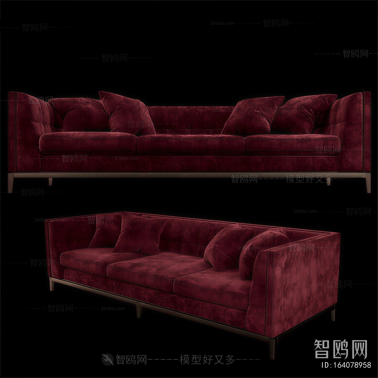 Modern Three-seat Sofa