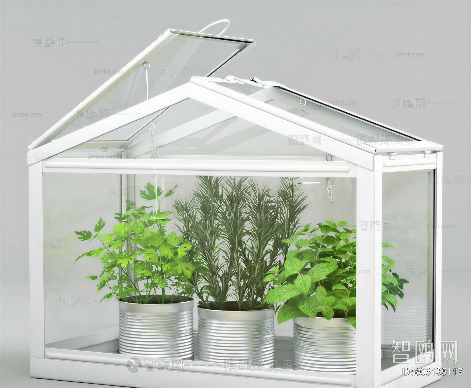 Modern Potted Green Plant