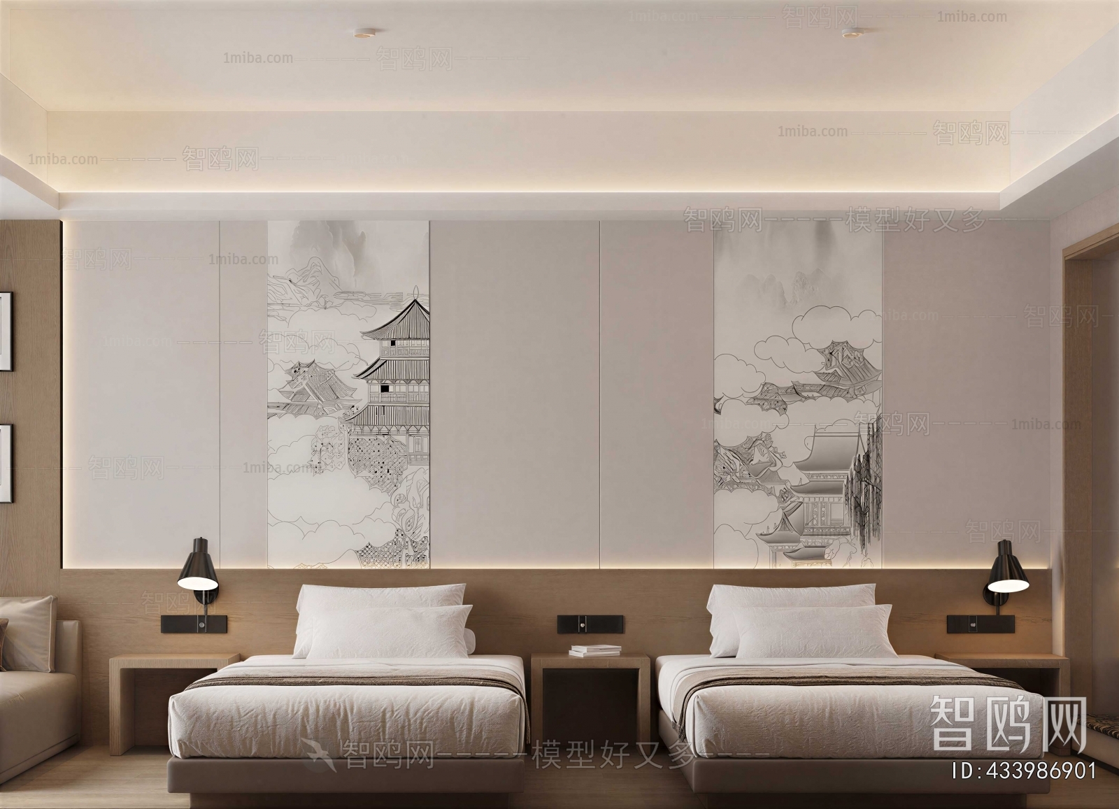New Chinese Style Guest Room