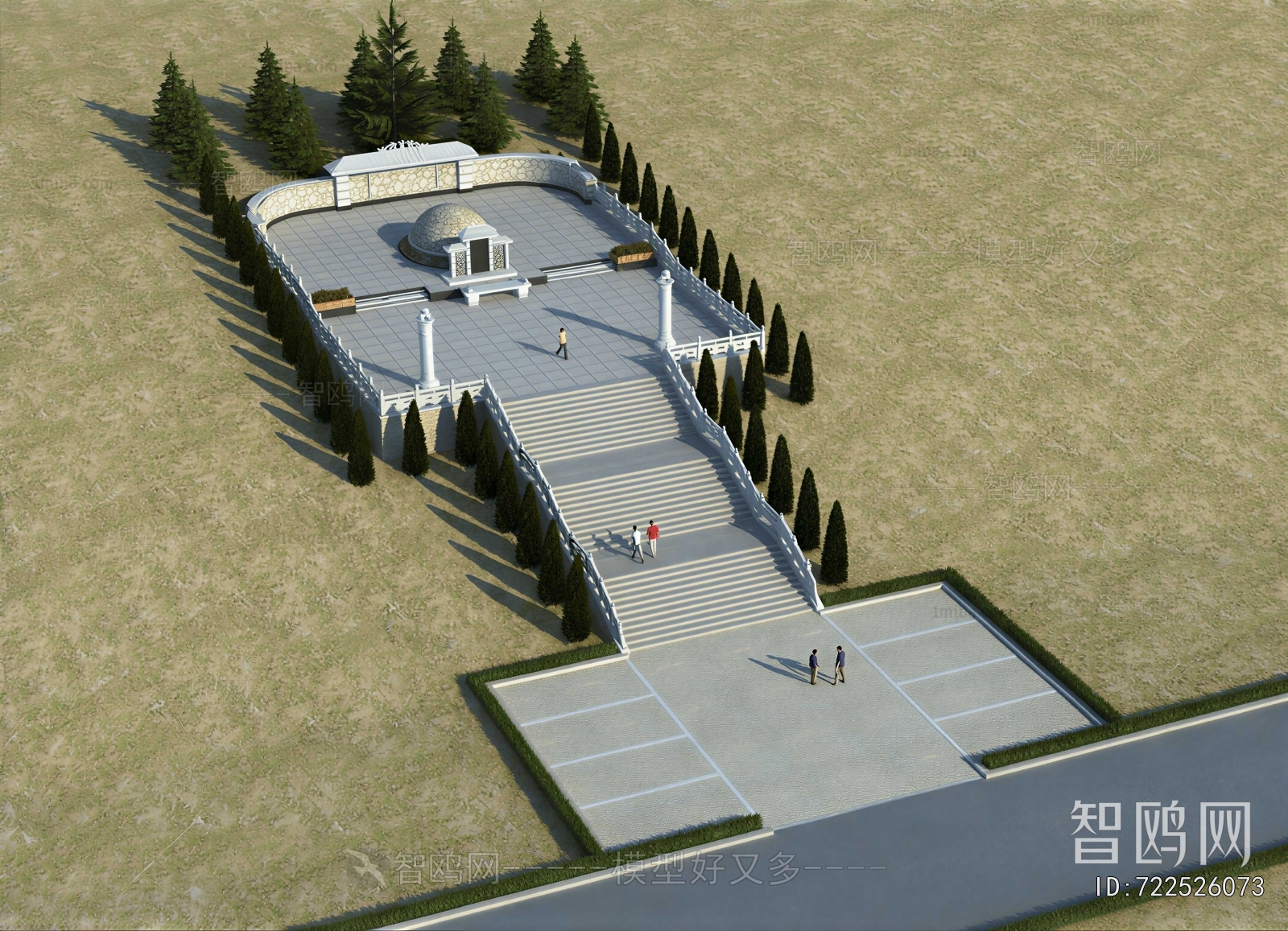 Modern Architectural Bird's-eye View Planning