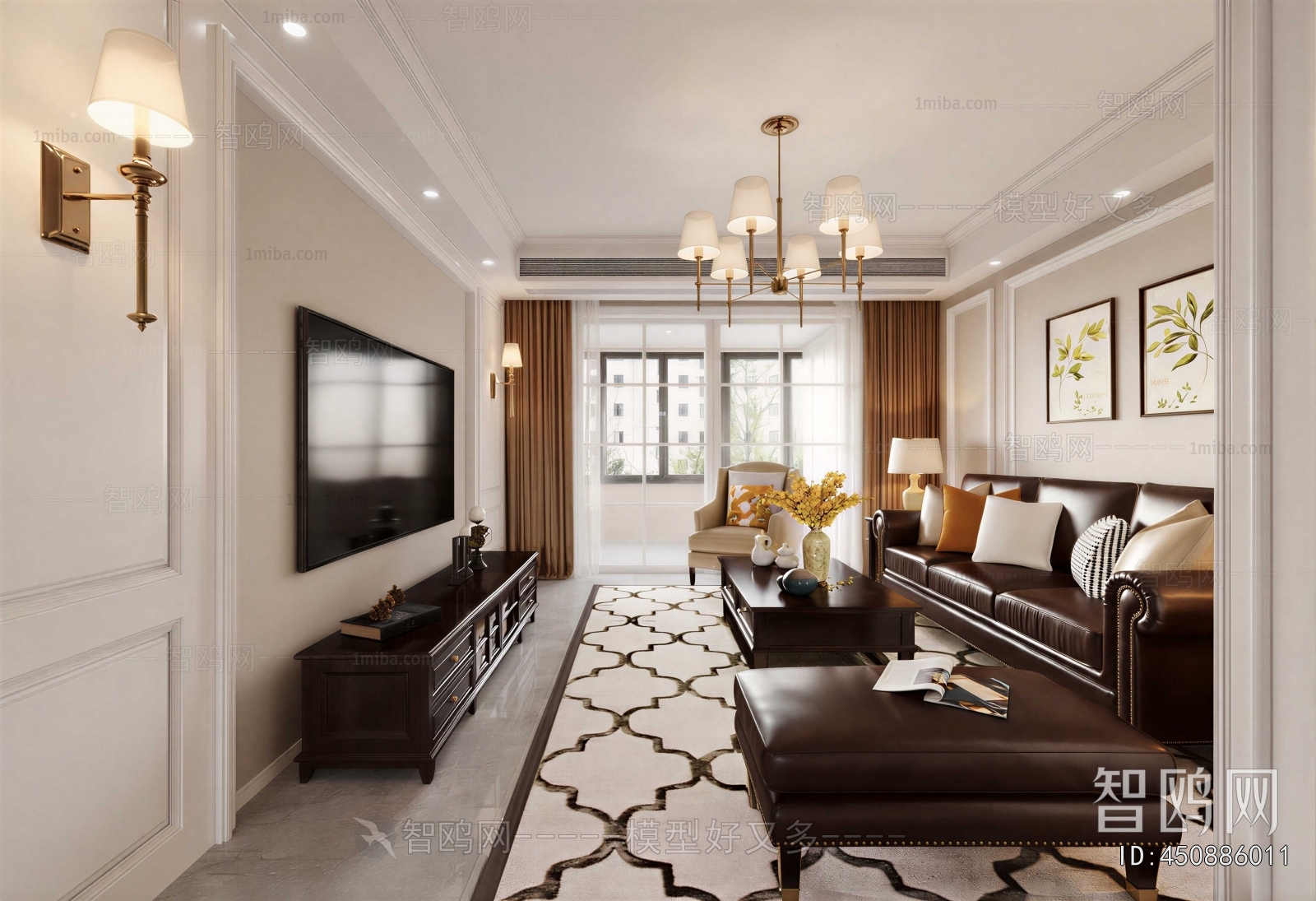 American Style A Living Room