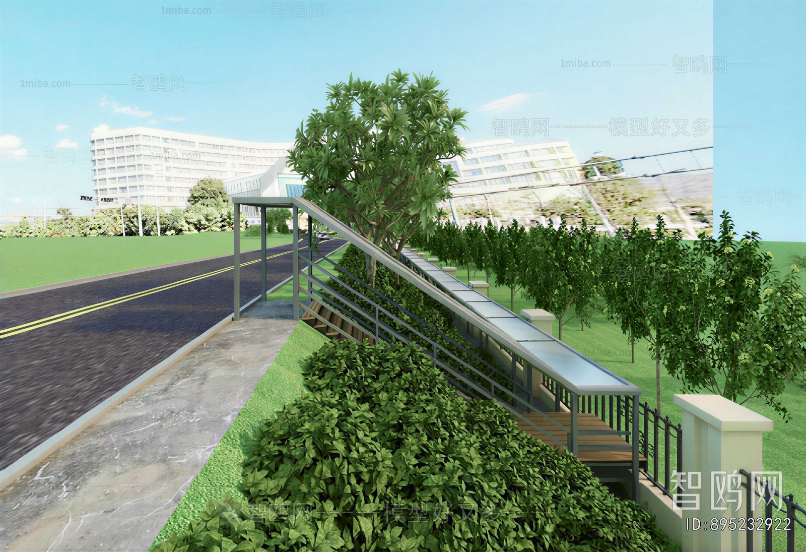 Modern Park Landscape