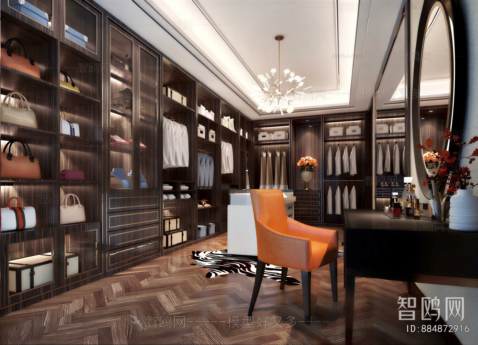 Modern Clothes Storage Area