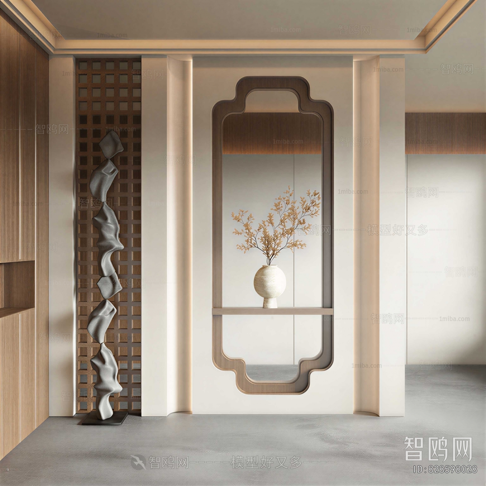 Wabi-sabi Style Hallway