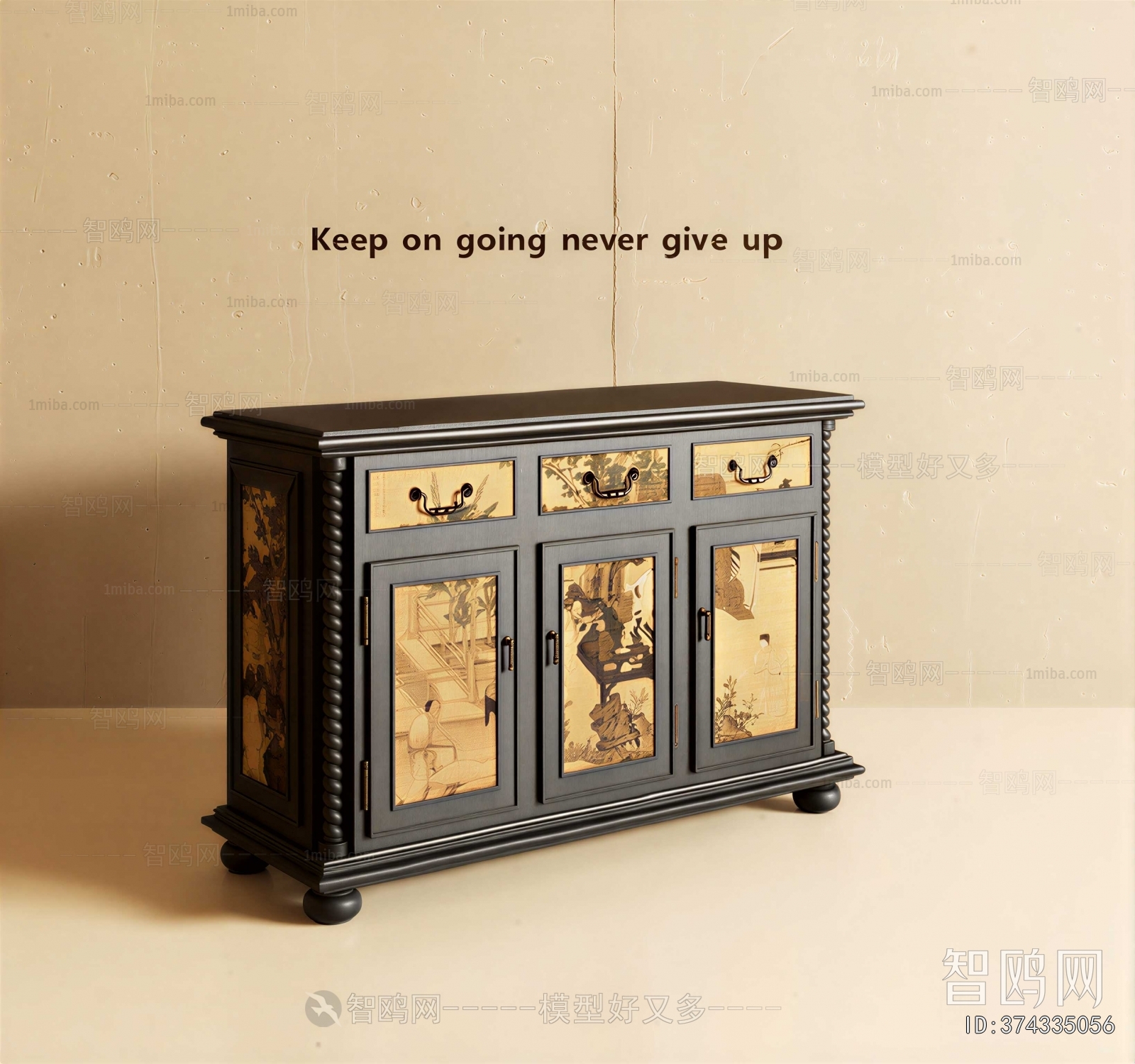 New Chinese Style Entrance Cabinet
