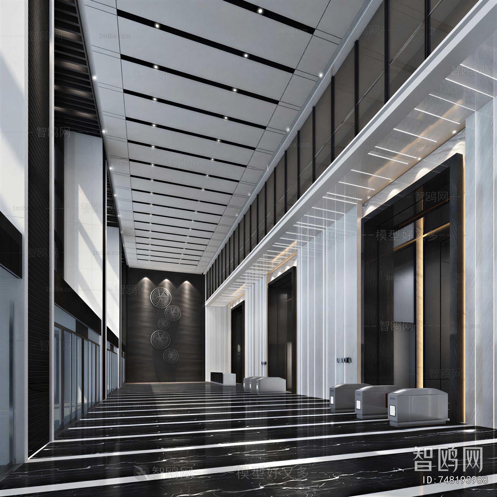 Modern Office Reception Desk