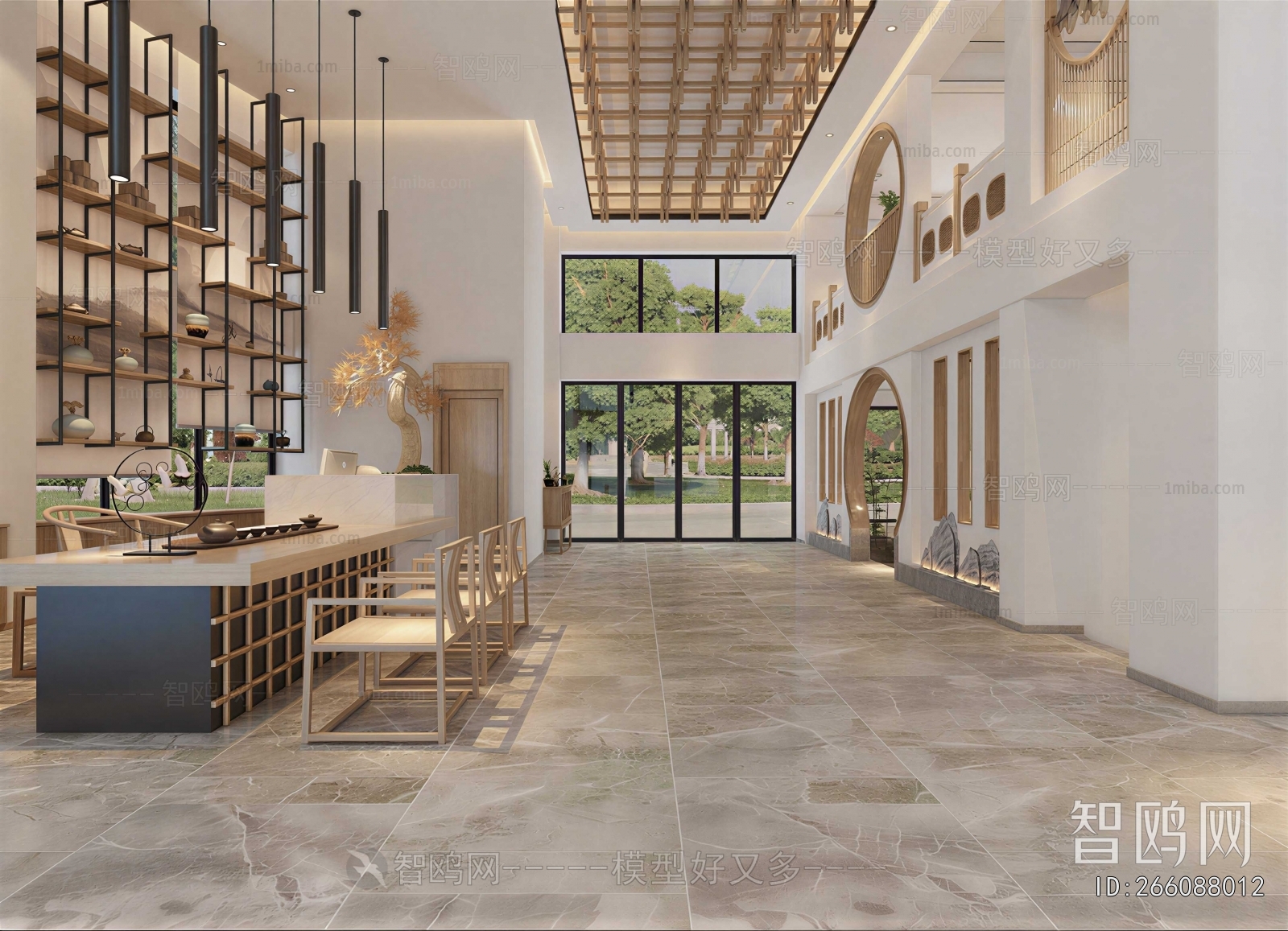 New Chinese Style Lobby Hall