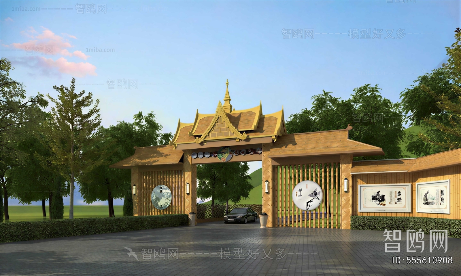 Southeast Asian Style Facade Element