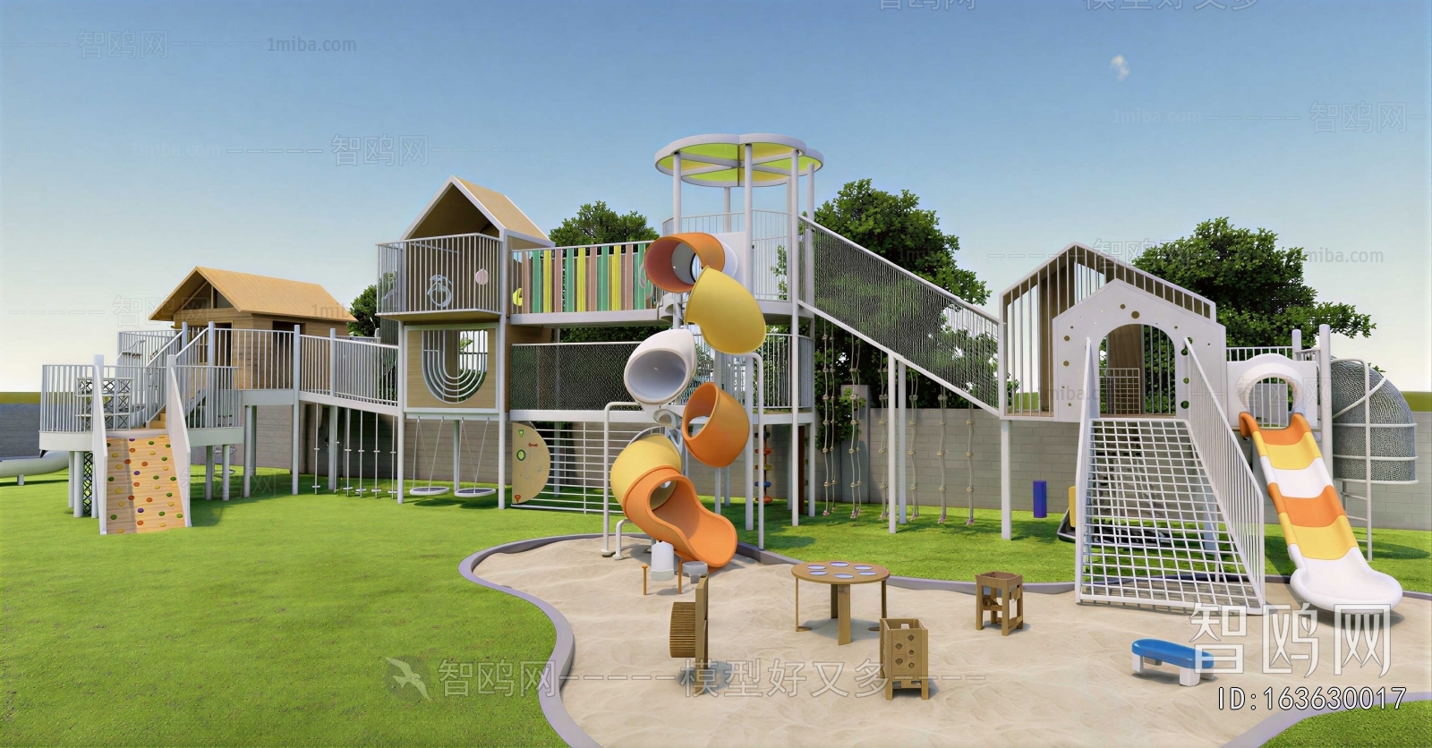 Modern Park Landscape