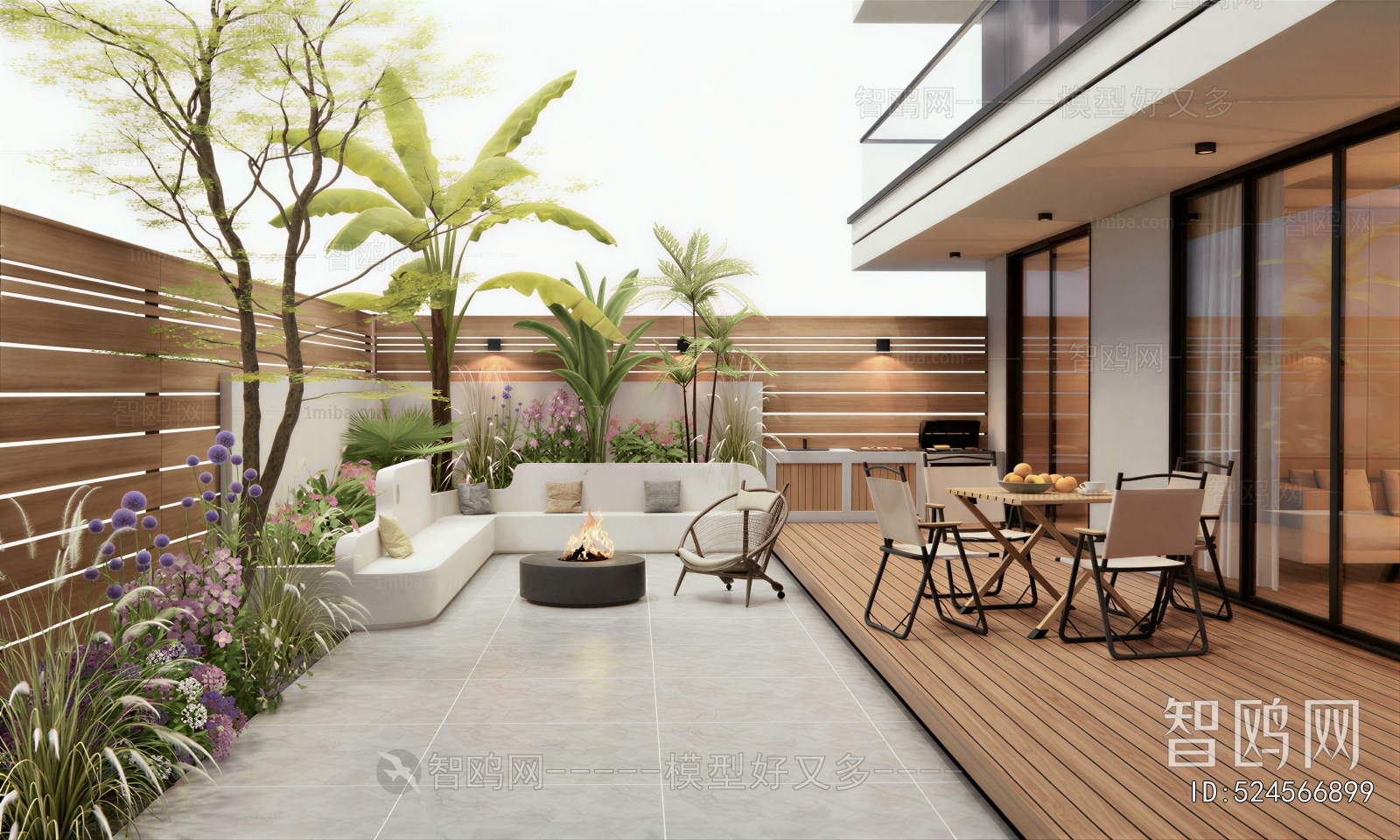 Modern Courtyard/landscape