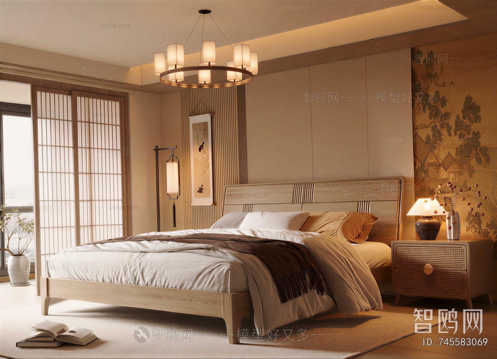 New Chinese Style Bedroom