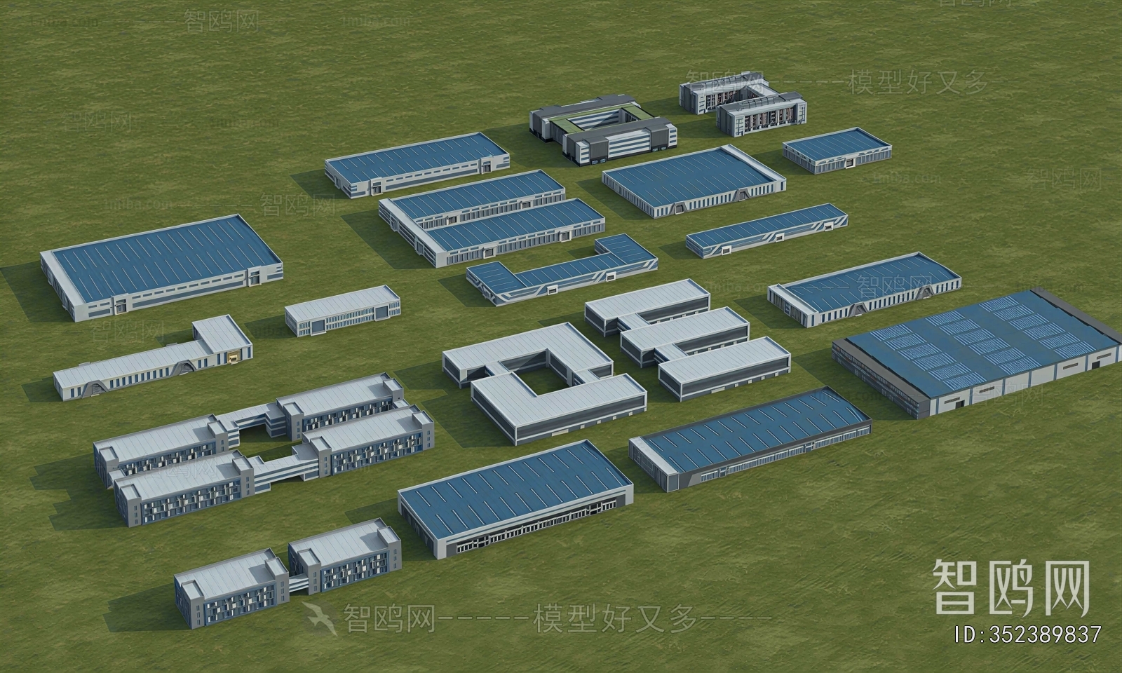 Modern Architectural Bird's-eye View Planning
