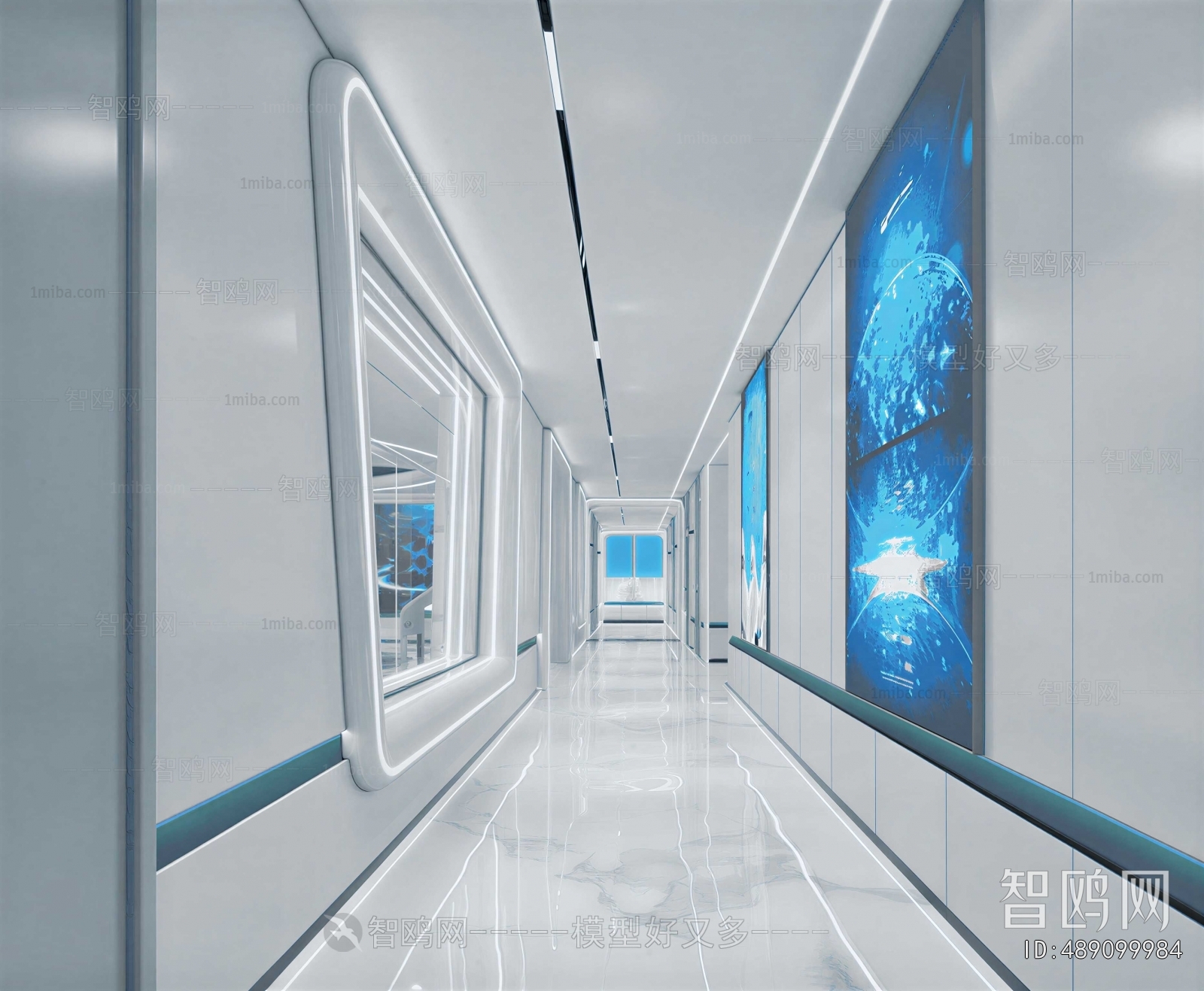 Modern Office Aisle