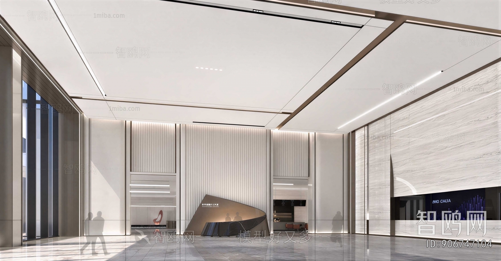 Modern Office Reception Desk