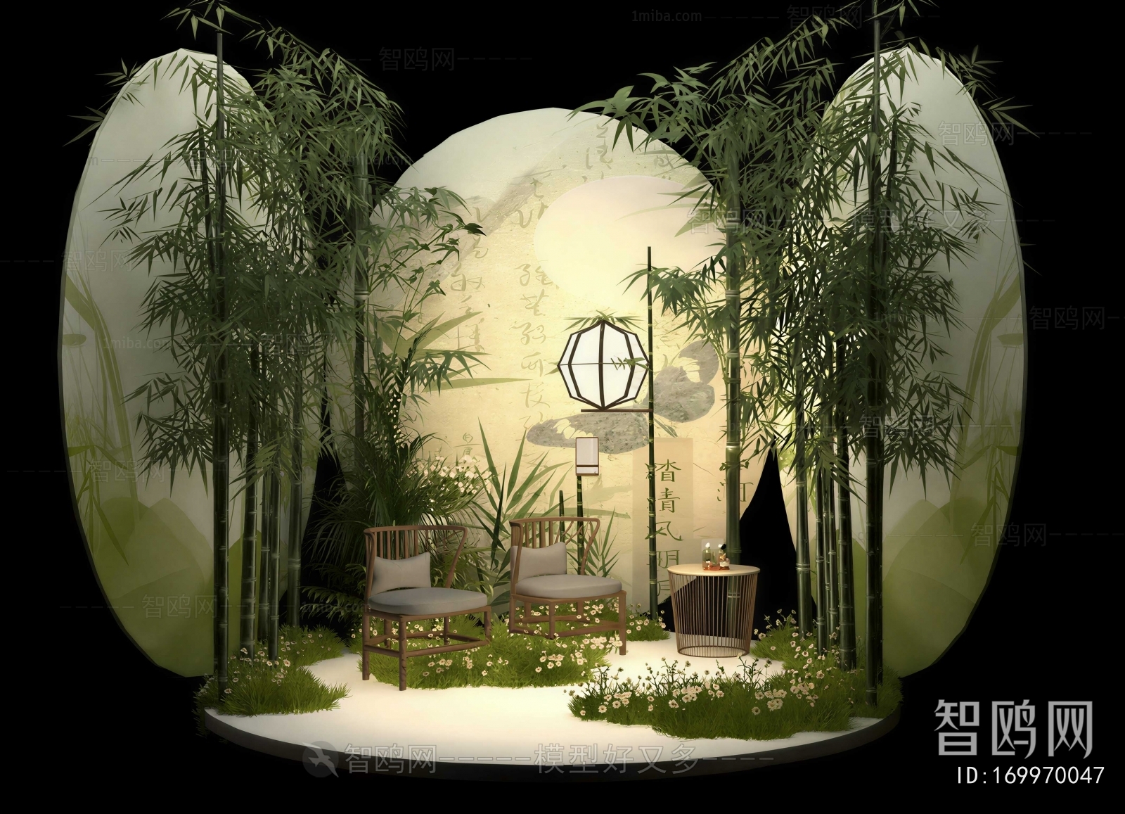New Chinese Style Plant Landscaping