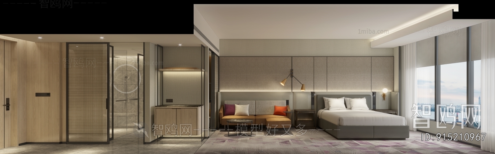 Modern Guest Room
