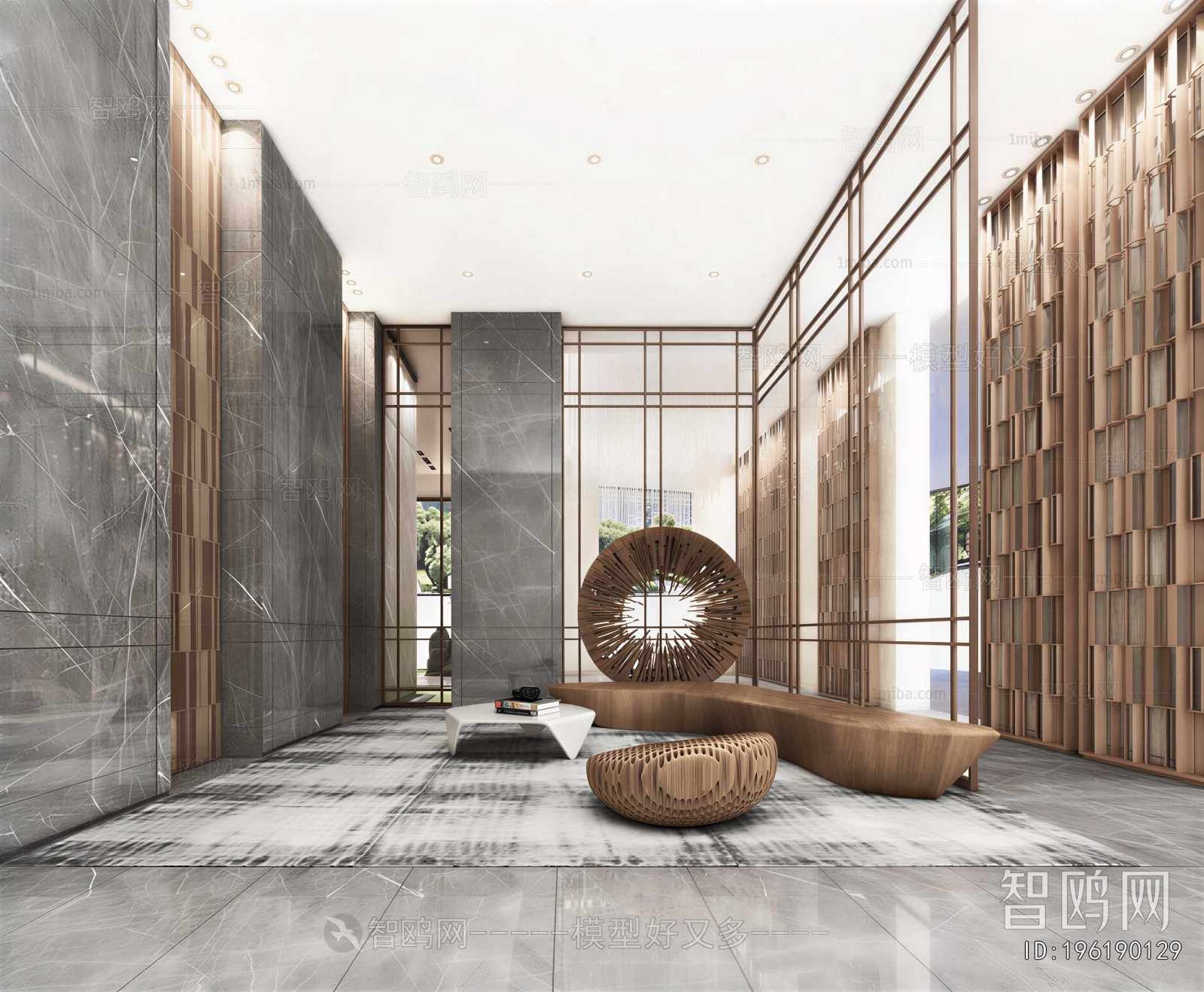 Modern Office Reception Desk