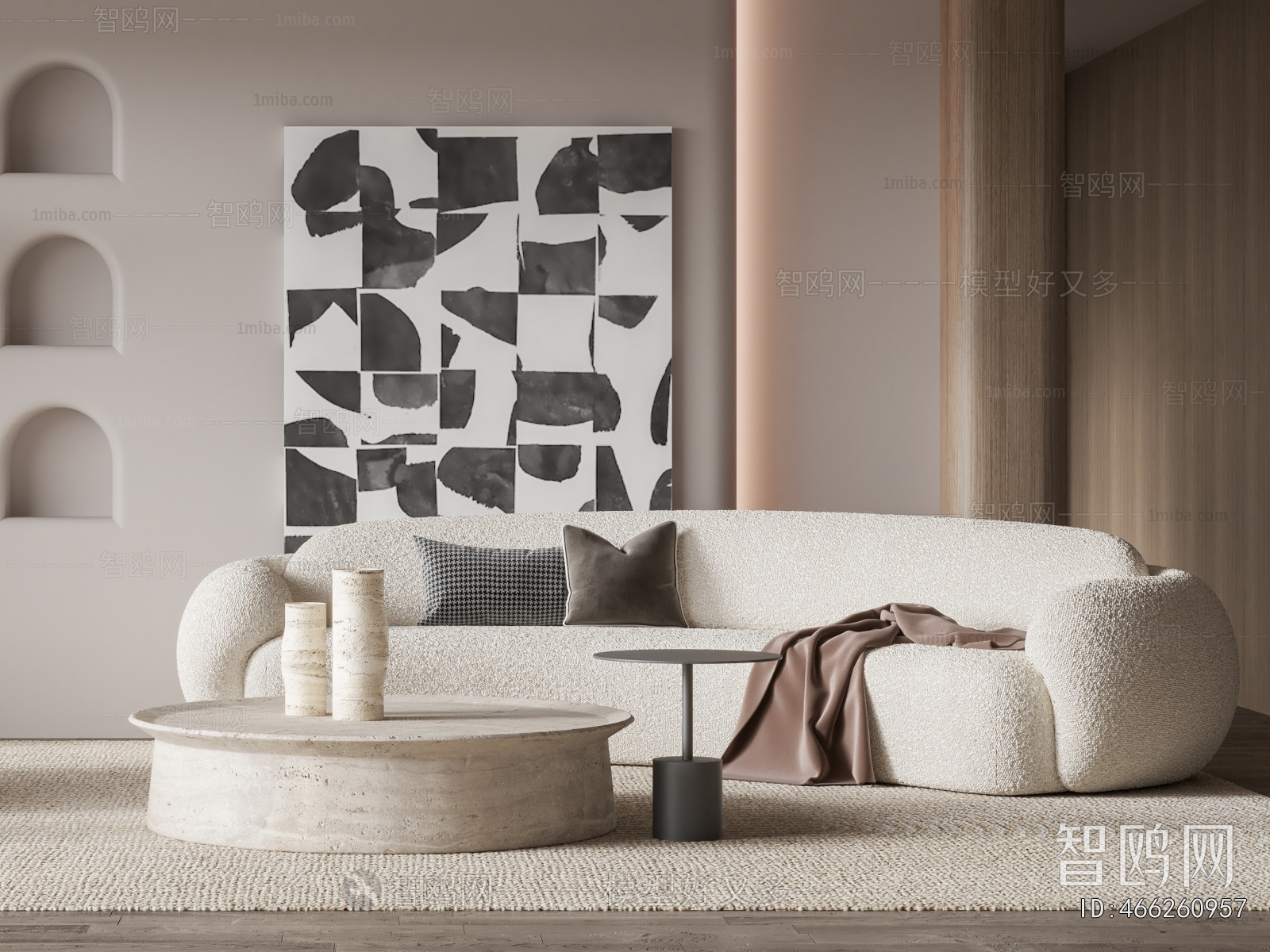Wabi-sabi Style A Living Room