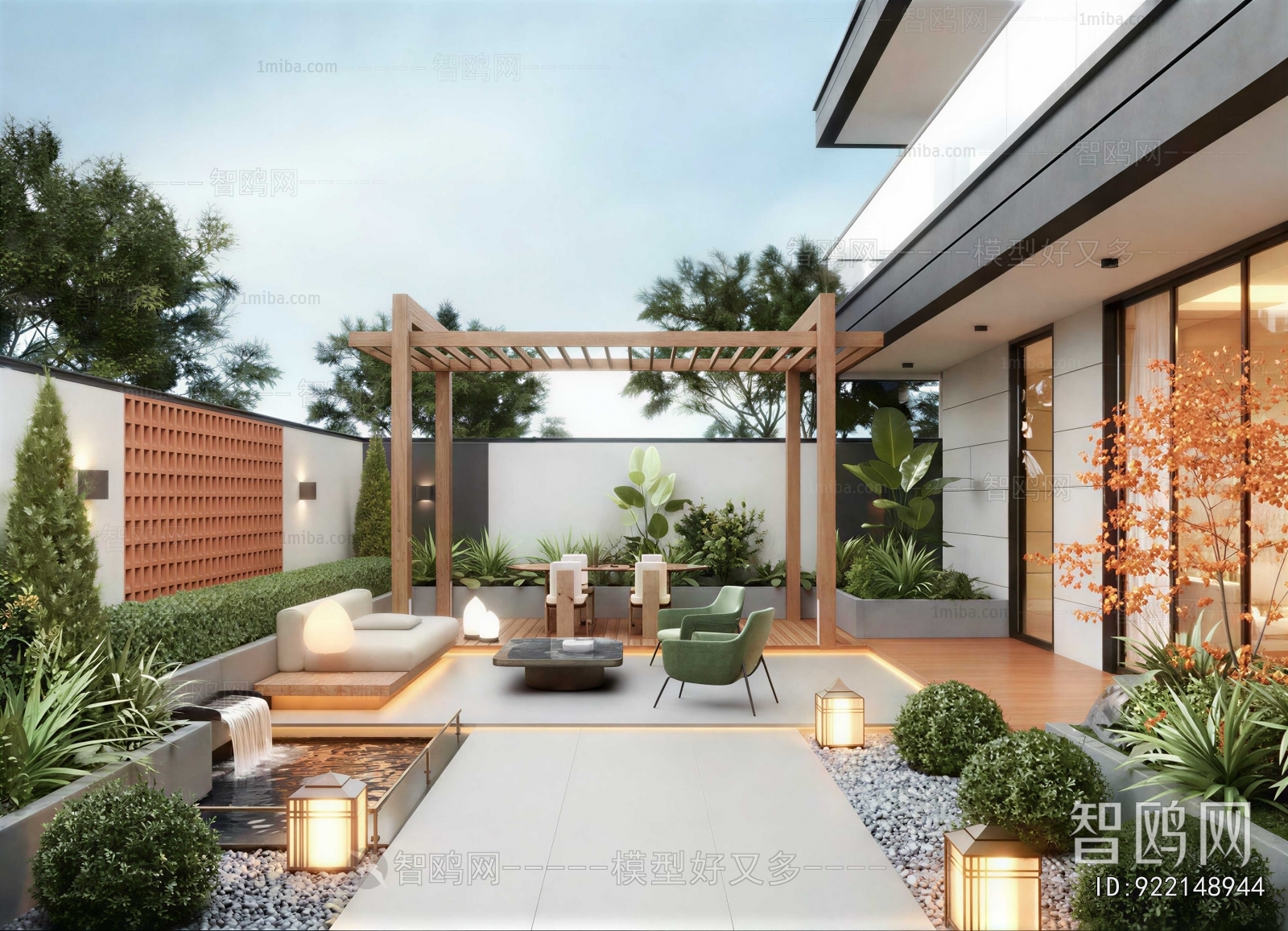 Modern Courtyard/landscape