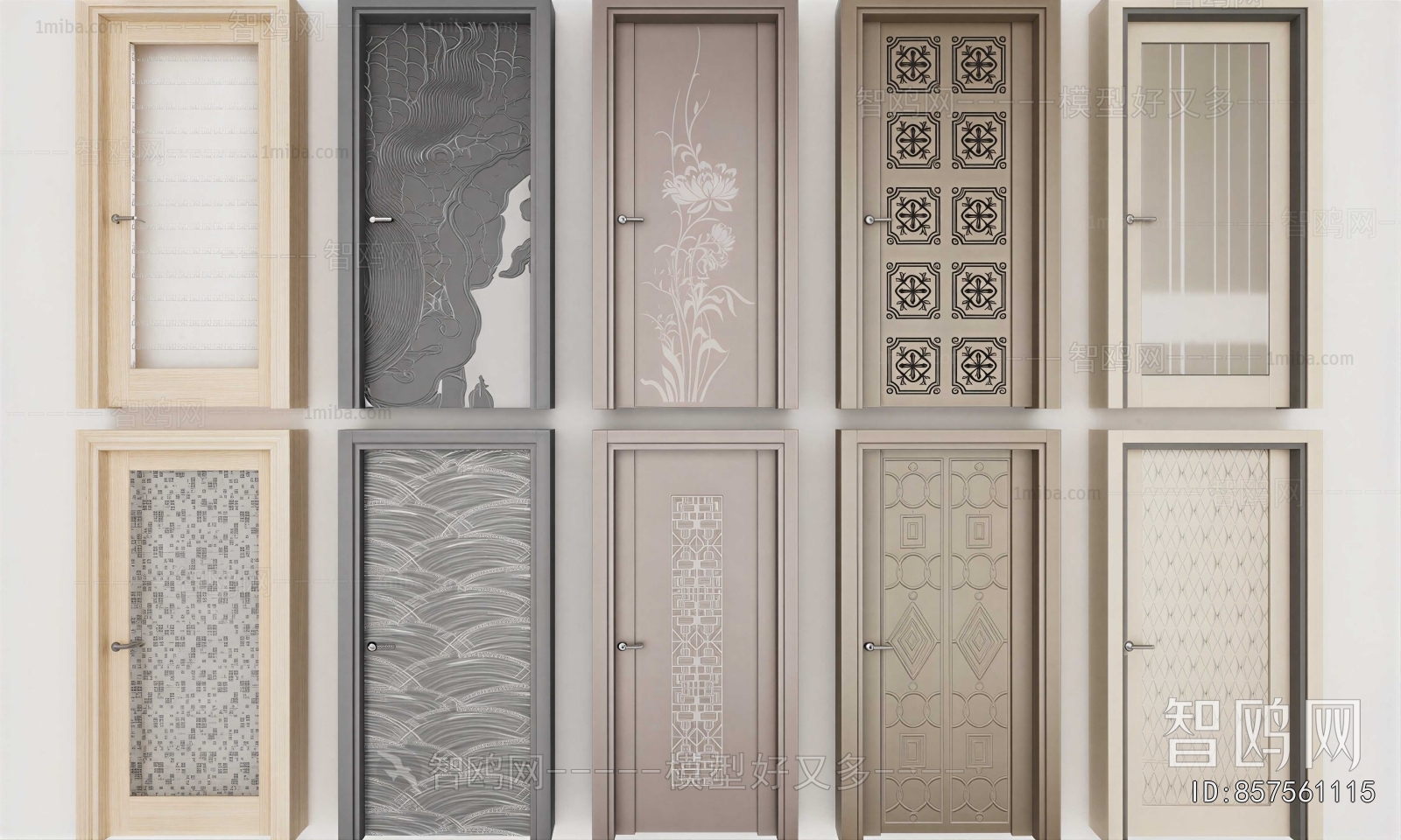 New Chinese Style Single Door