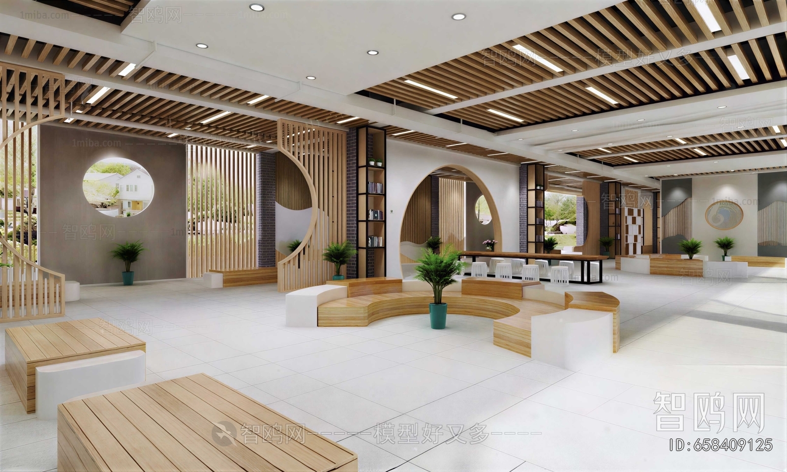 Modern Office Reception Desk