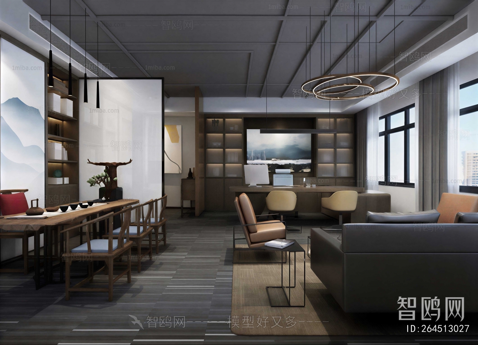 New Chinese Style Manager's Office