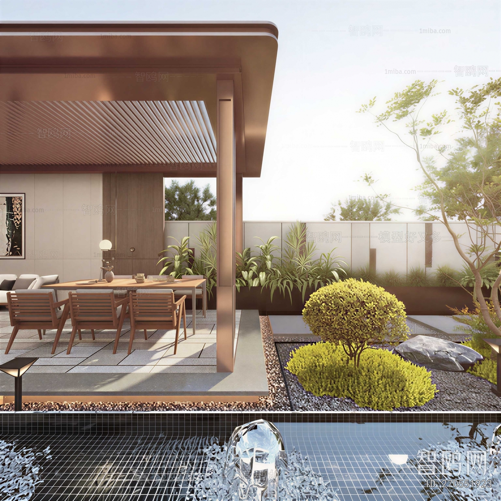 Modern Courtyard/landscape