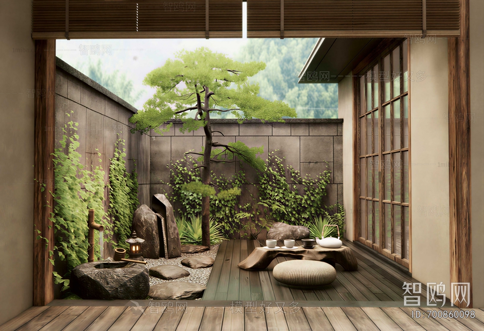 Japanese Style Courtyard/landscape
