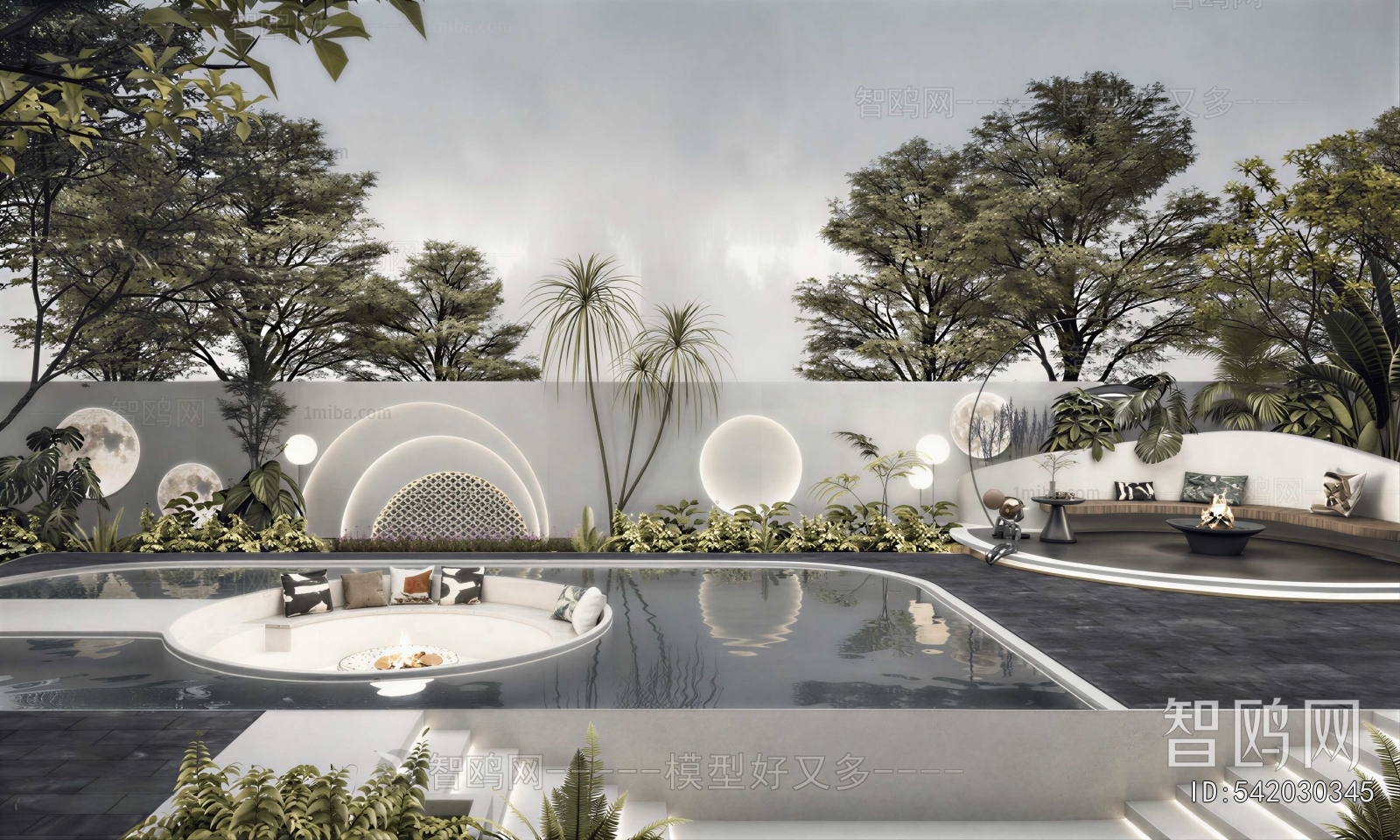 Modern Courtyard/landscape