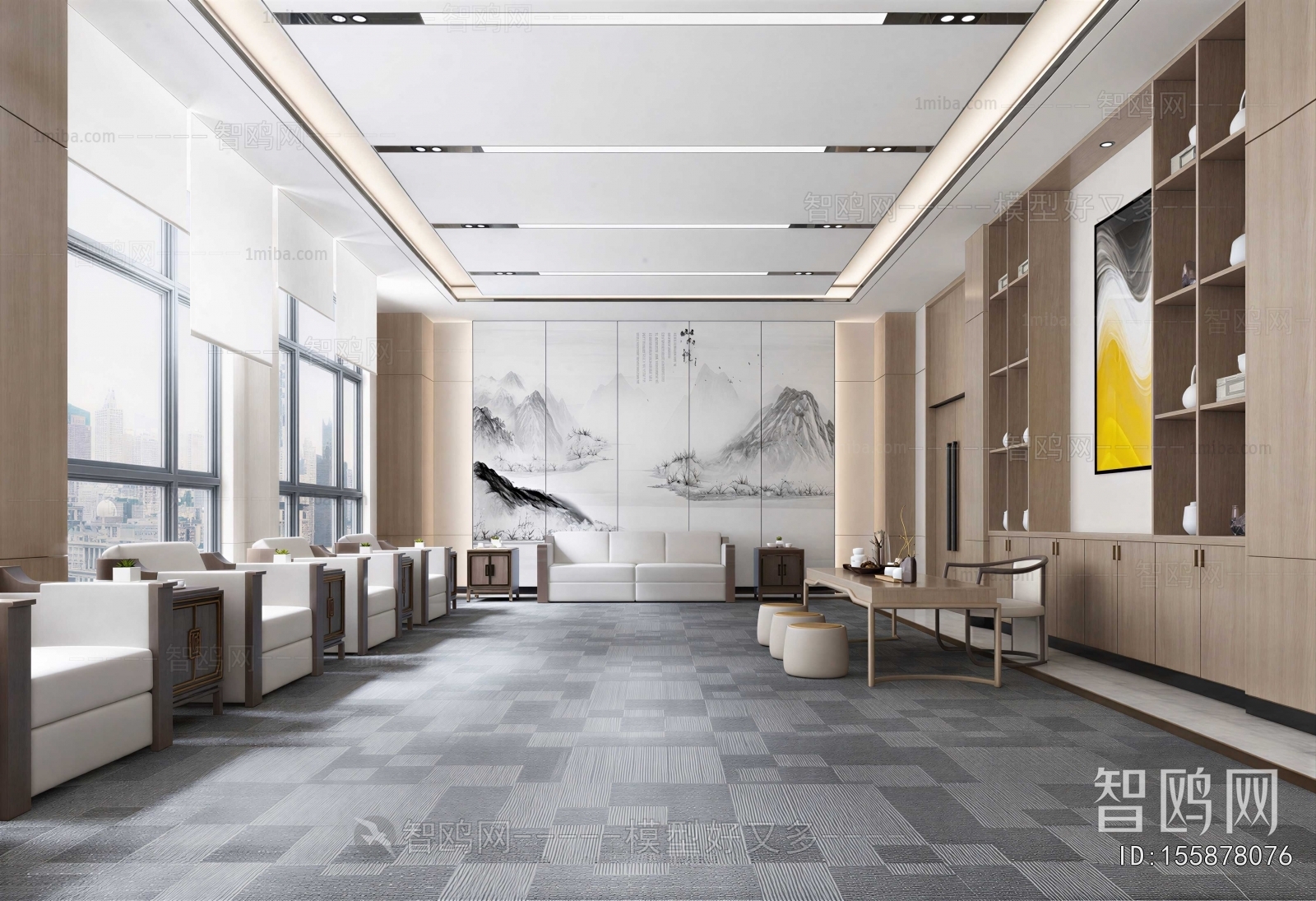 New Chinese Style Reception Room