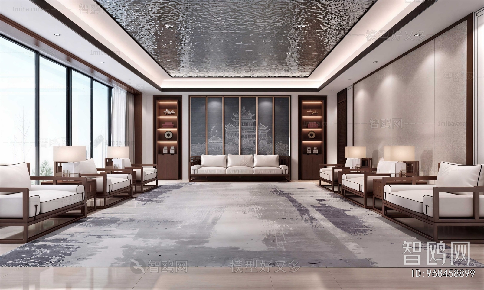 New Chinese Style Reception Room