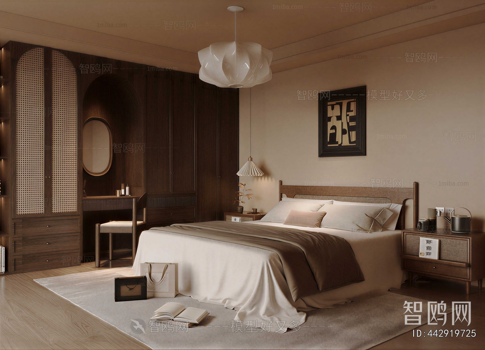 Wabi-sabi Style Bedroom