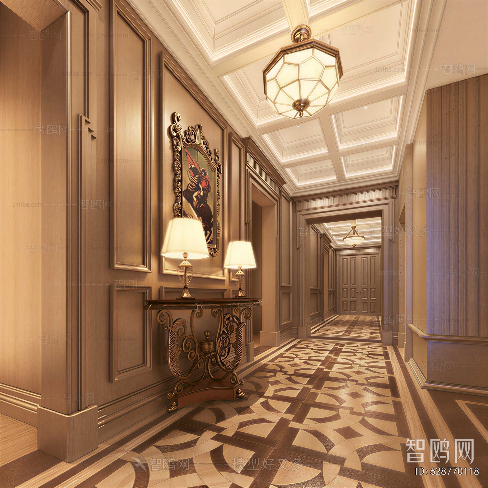 European Style Hallway