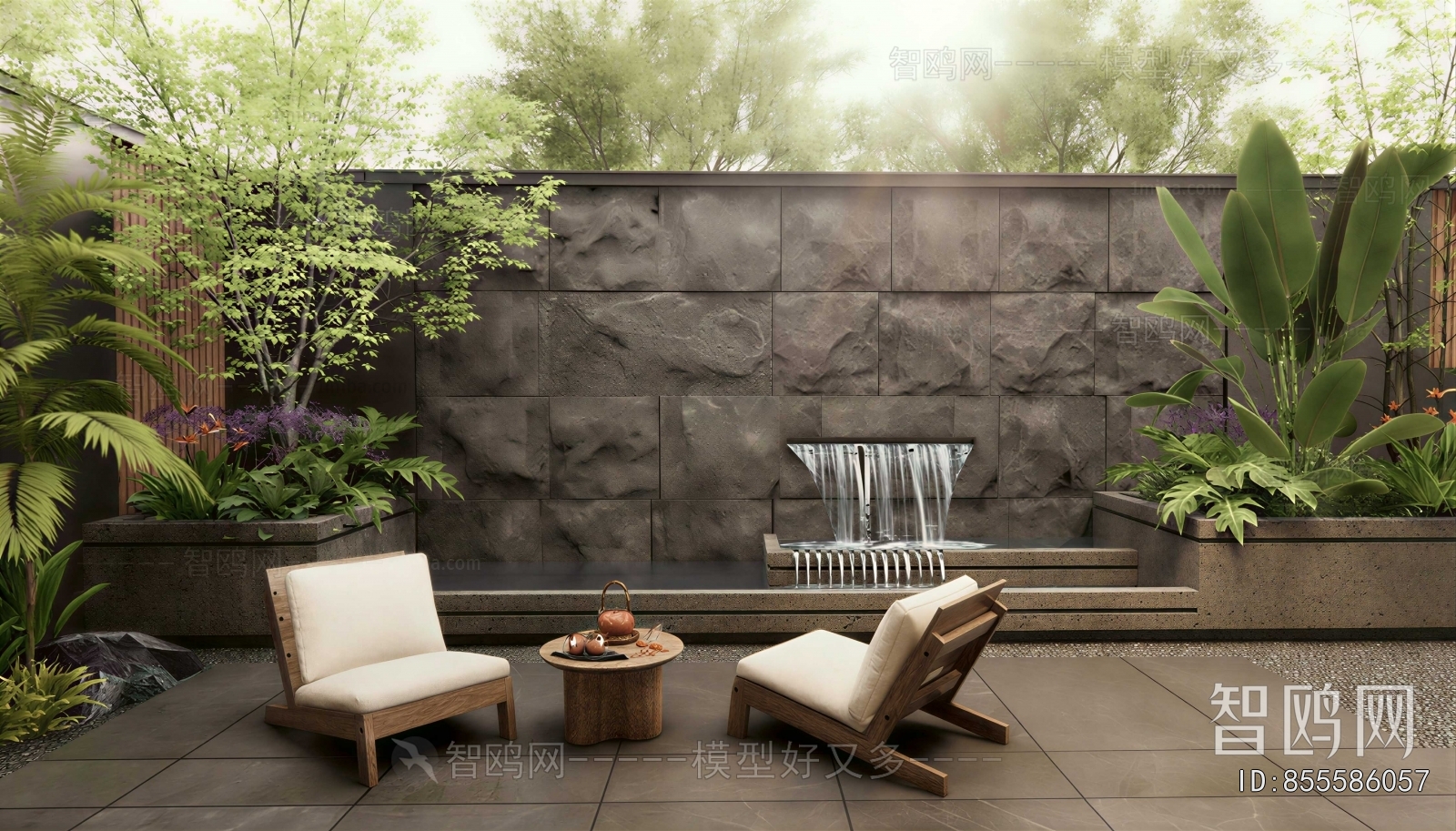 New Chinese Style Courtyard/landscape