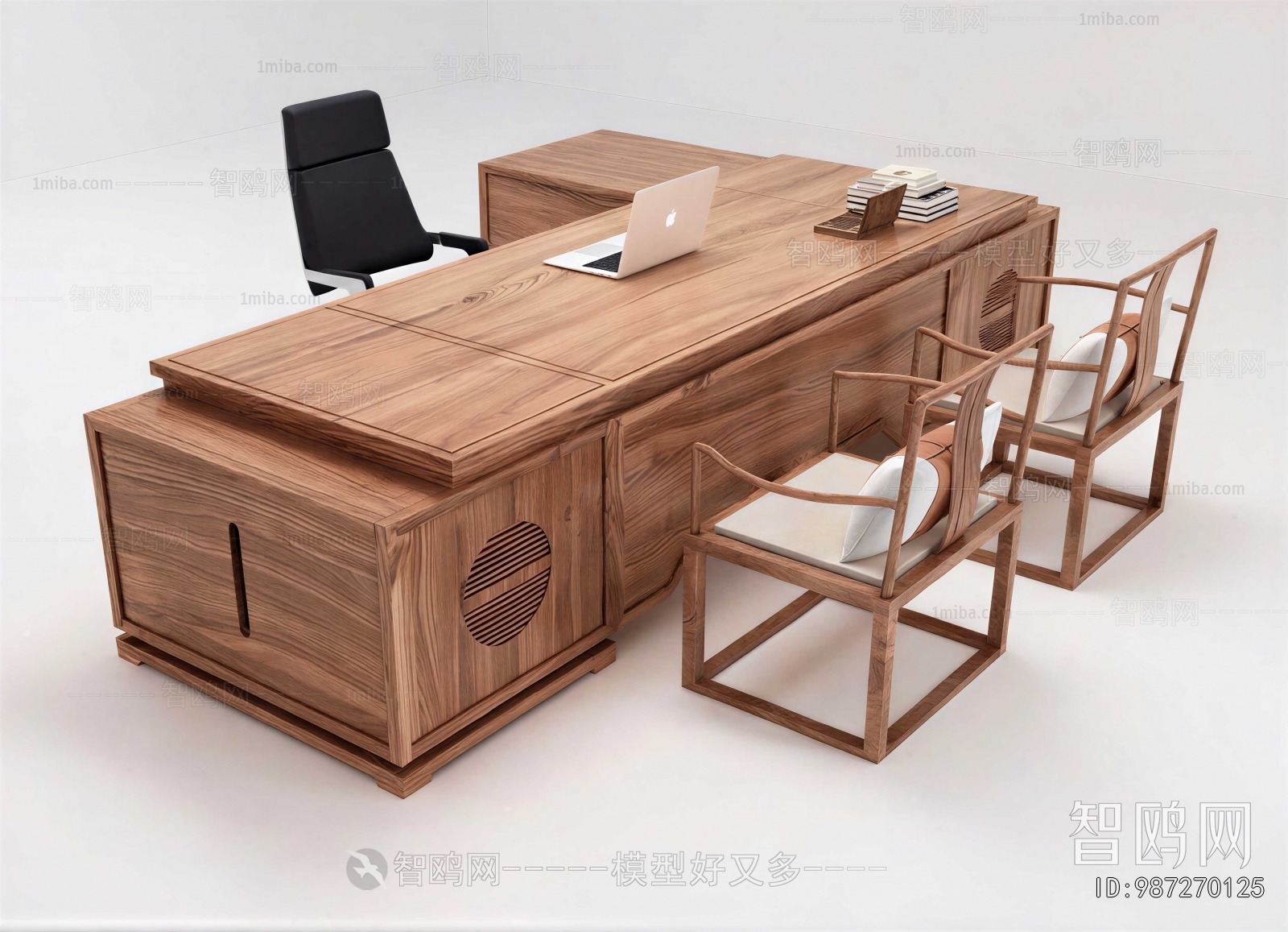 New Chinese Style Office Desk And Chair