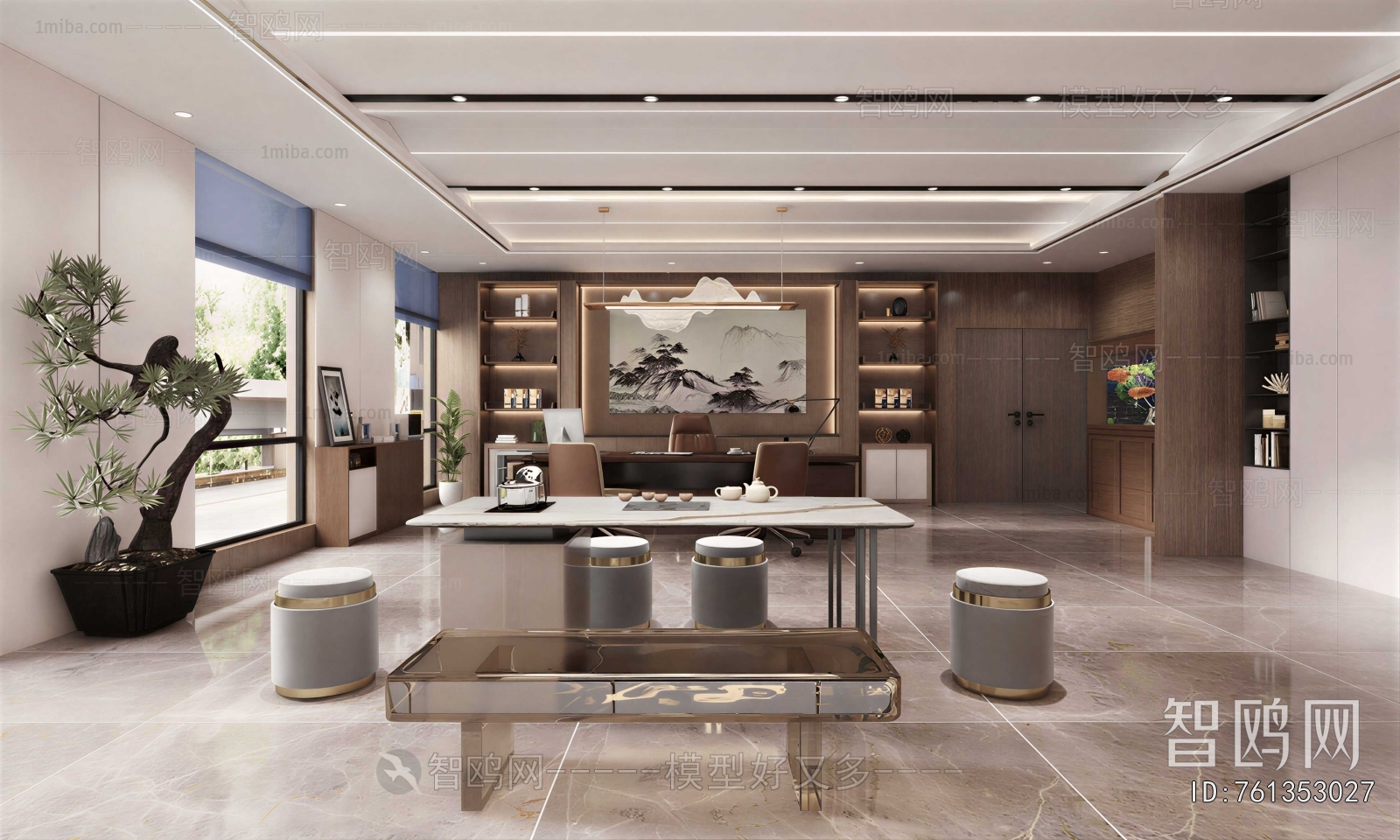 New Chinese Style Manager's Office