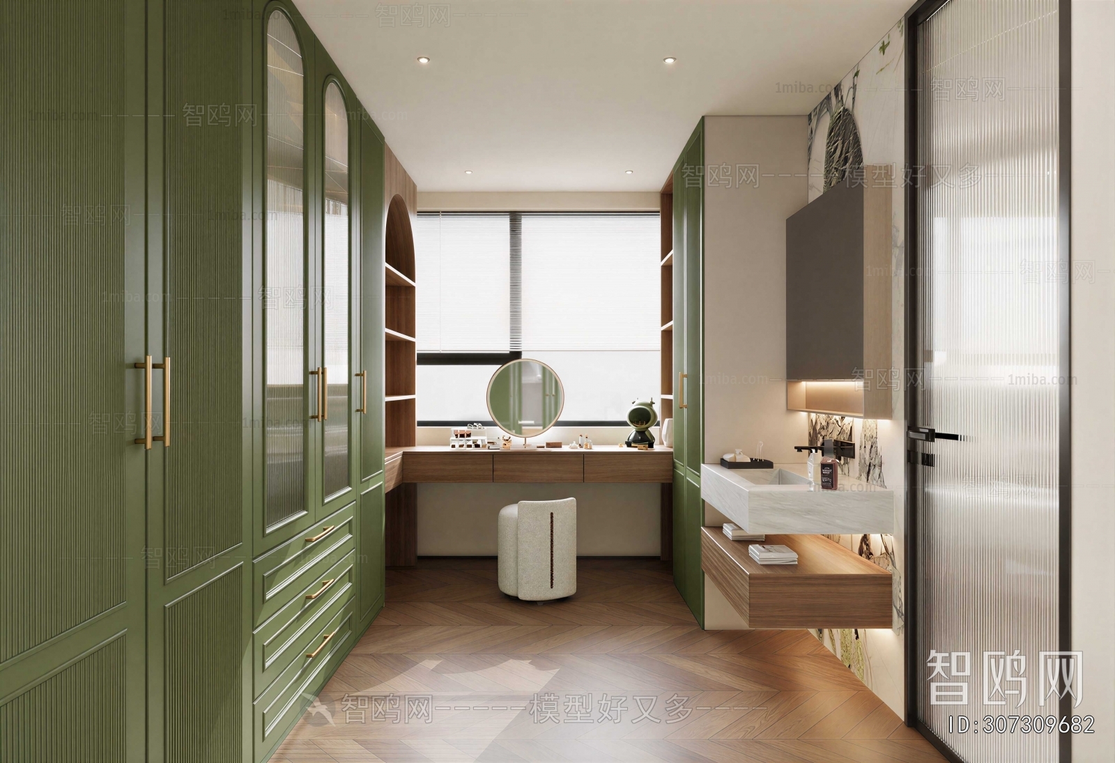 Modern Clothes Storage Area