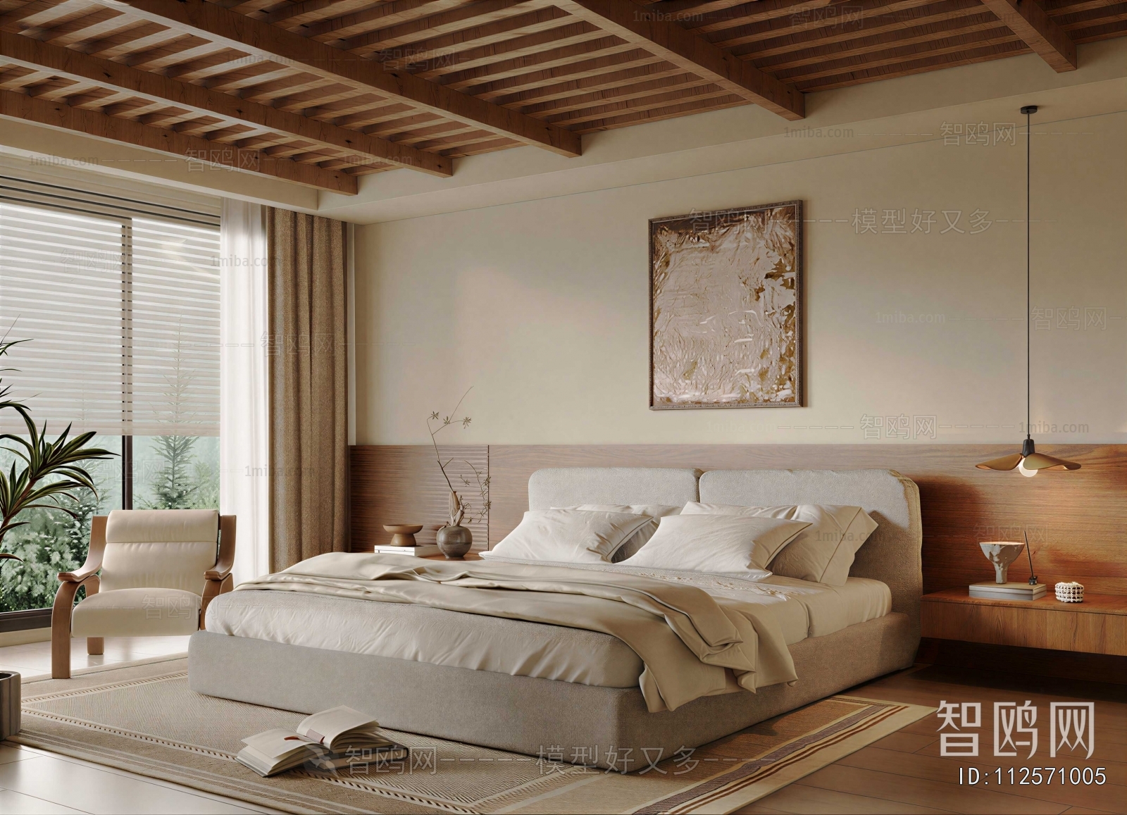 Wabi-sabi Style Bedroom