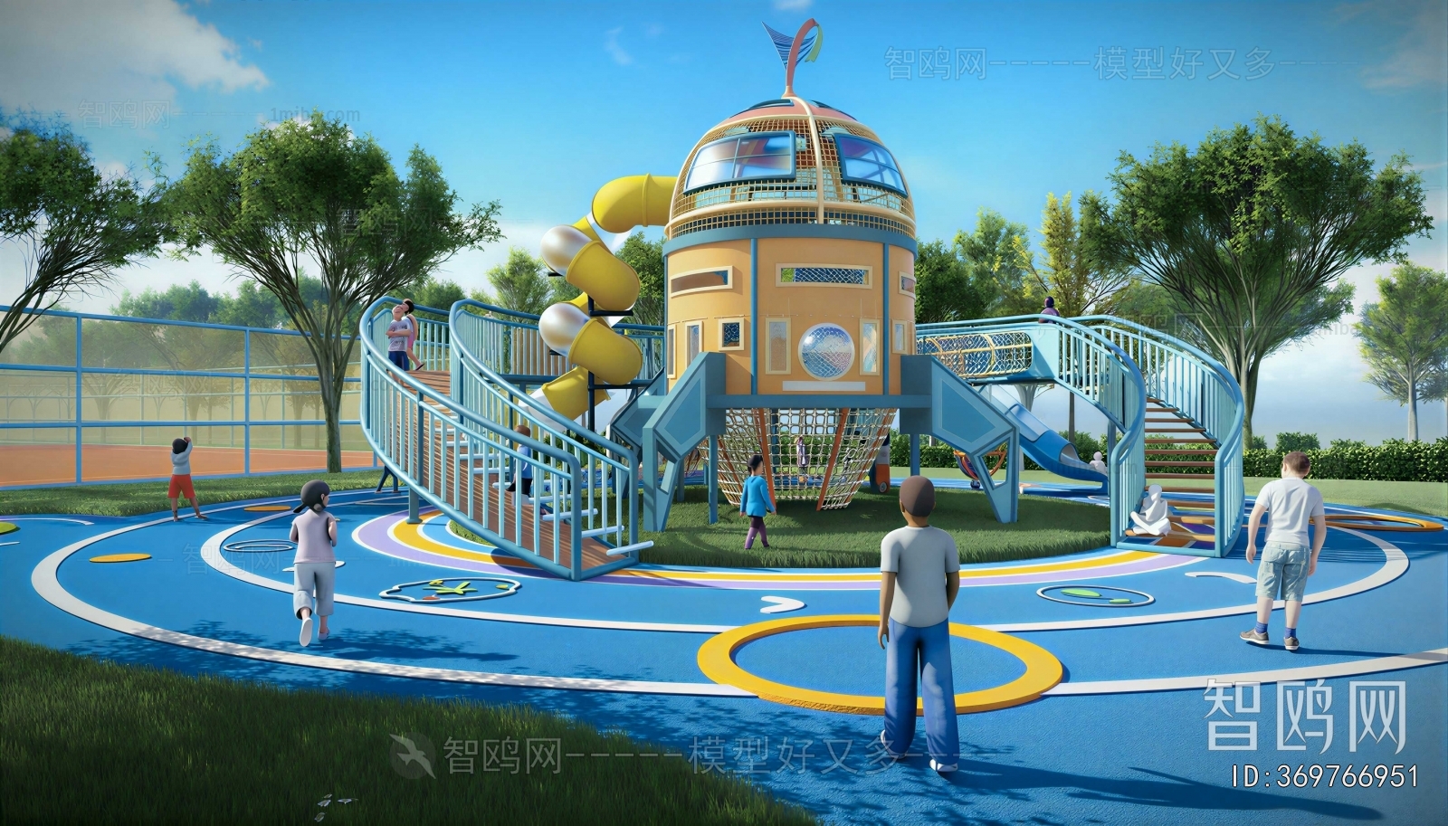 Modern Park Landscape