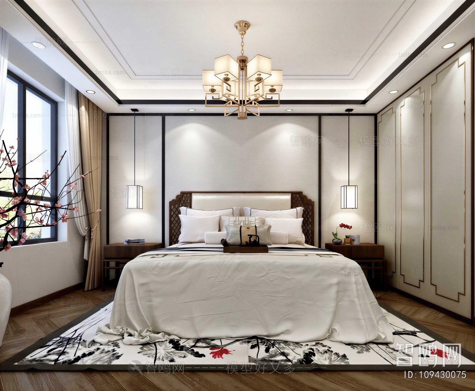 New Chinese Style Bedroom
