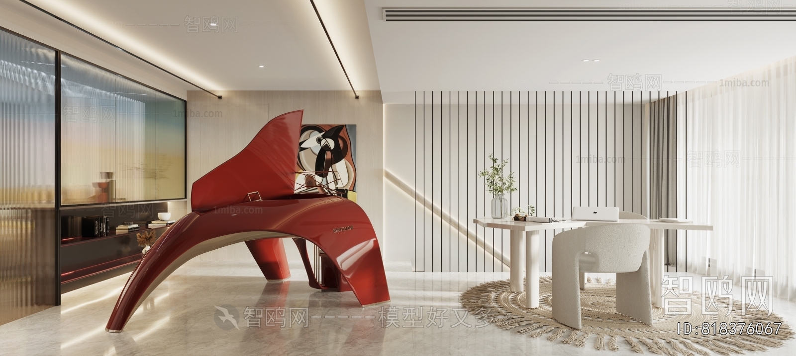 Modern Piano Room